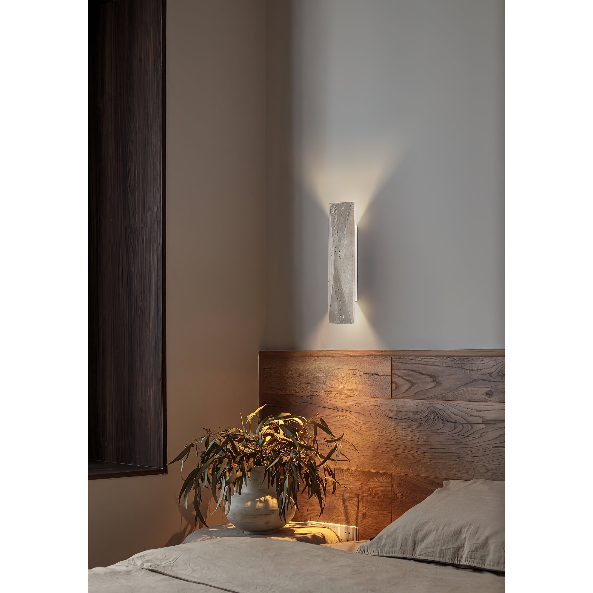Aria Travertine Wall Lamp
