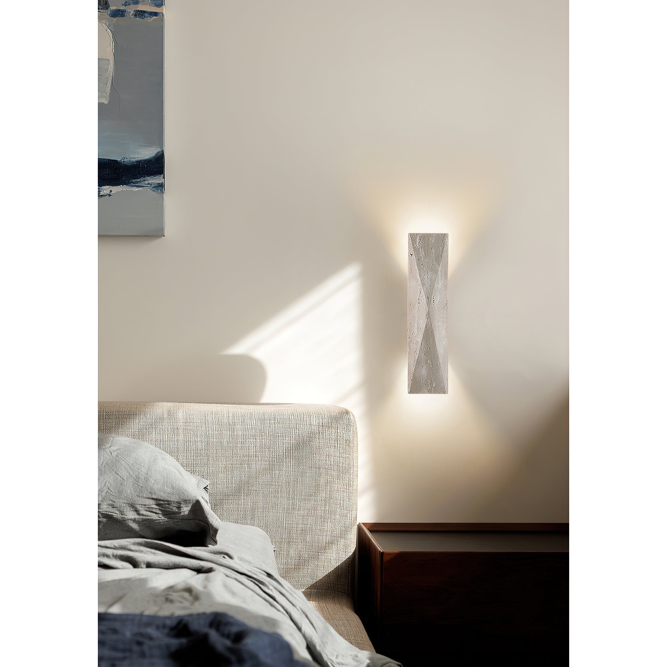 Aria Travertine Wall Lamp