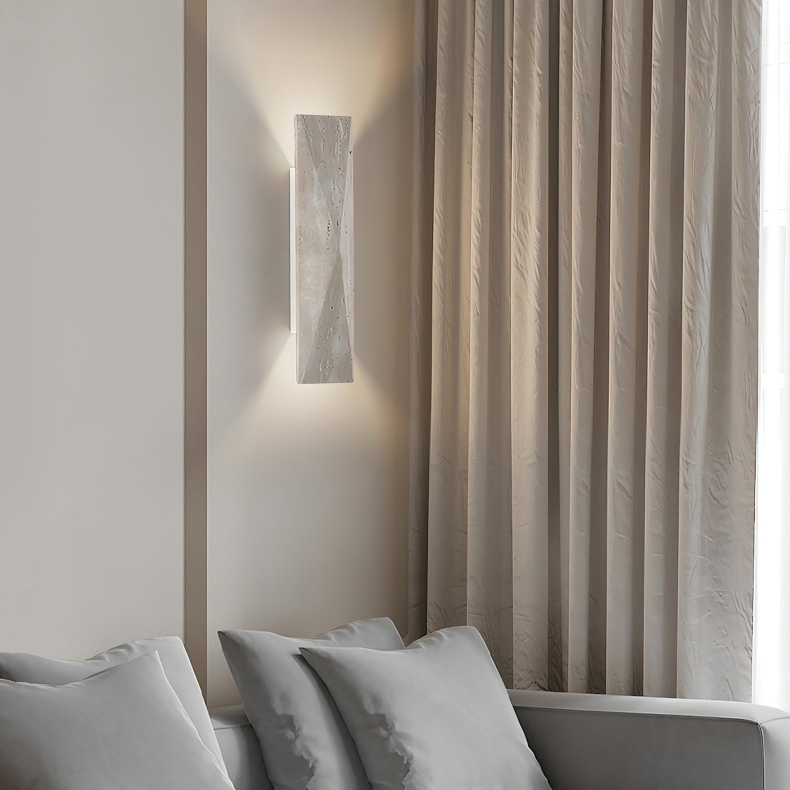 Aria Travertine Wall Lamp