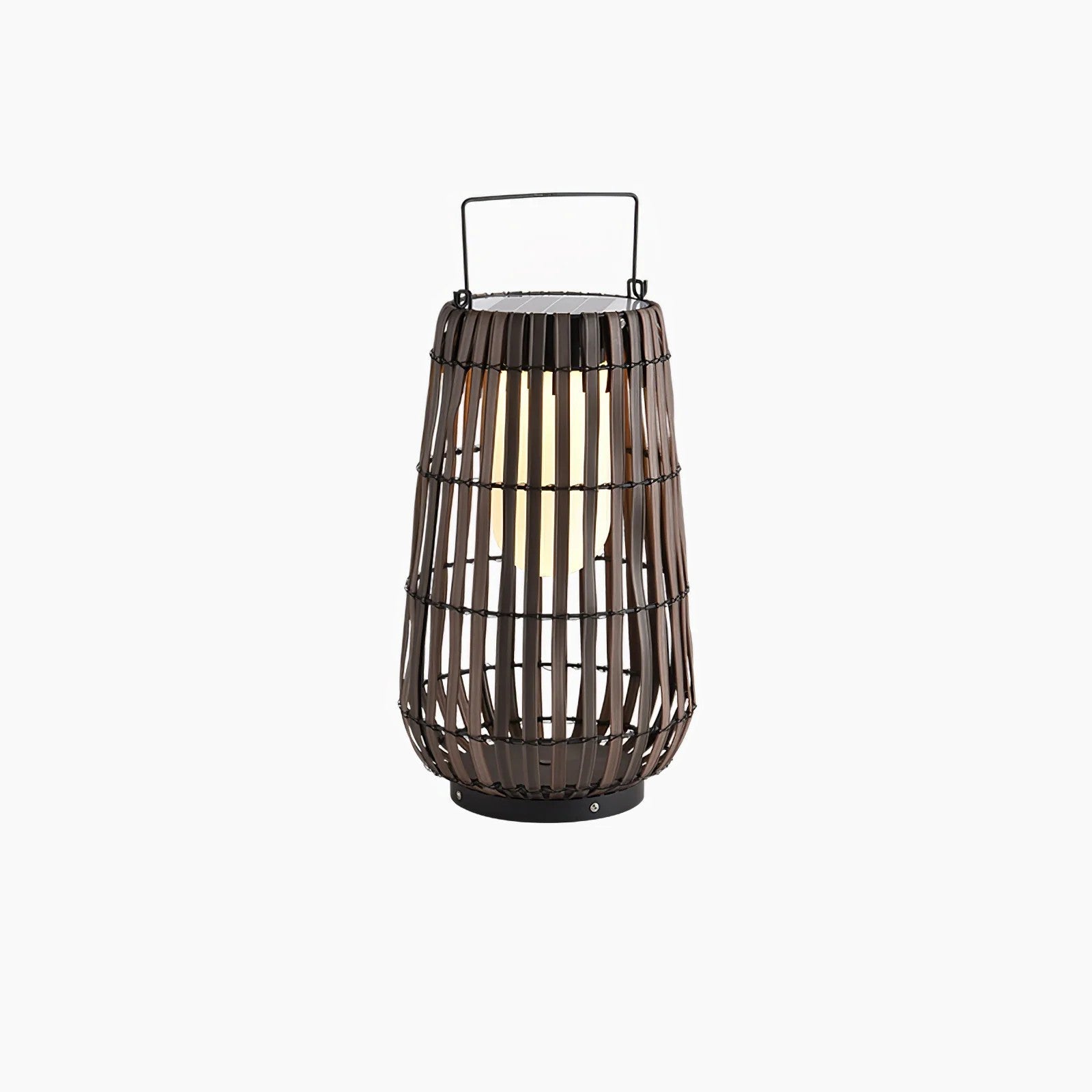 Veshael Tropic Braid Lantern Outdoor Lamp-Neutral Decor