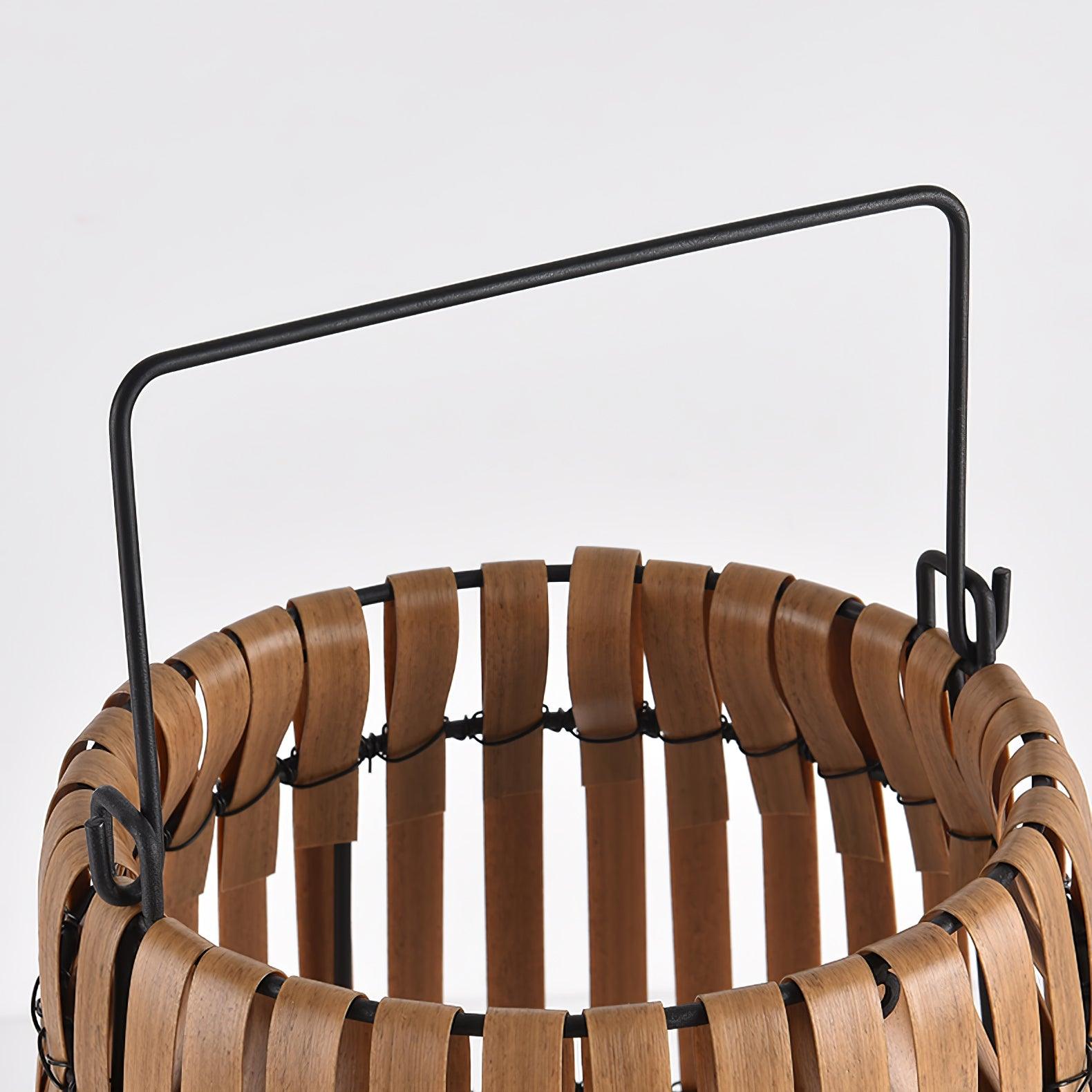 Veshael Tropic Braid Lantern Outdoor Lamp-Neutral Decor