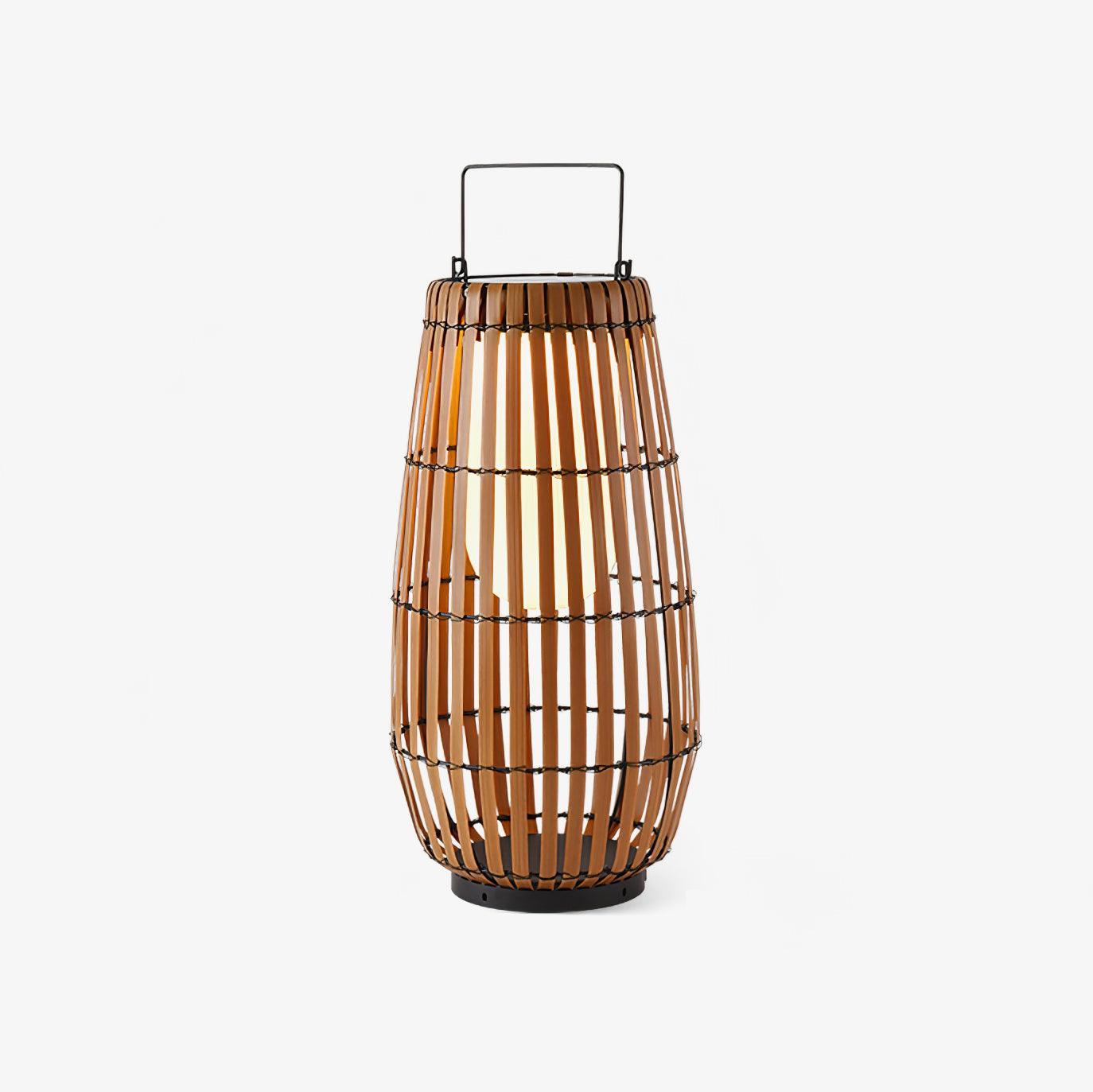 Veshael Tropic Braid Lantern Outdoor Lamp-Neutral Decor