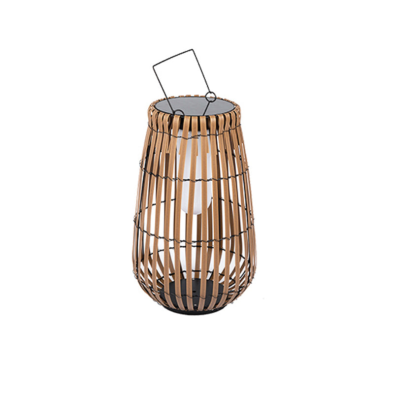 Veshael Tropic Braid Lantern Outdoor Lamp-Neutral Decor