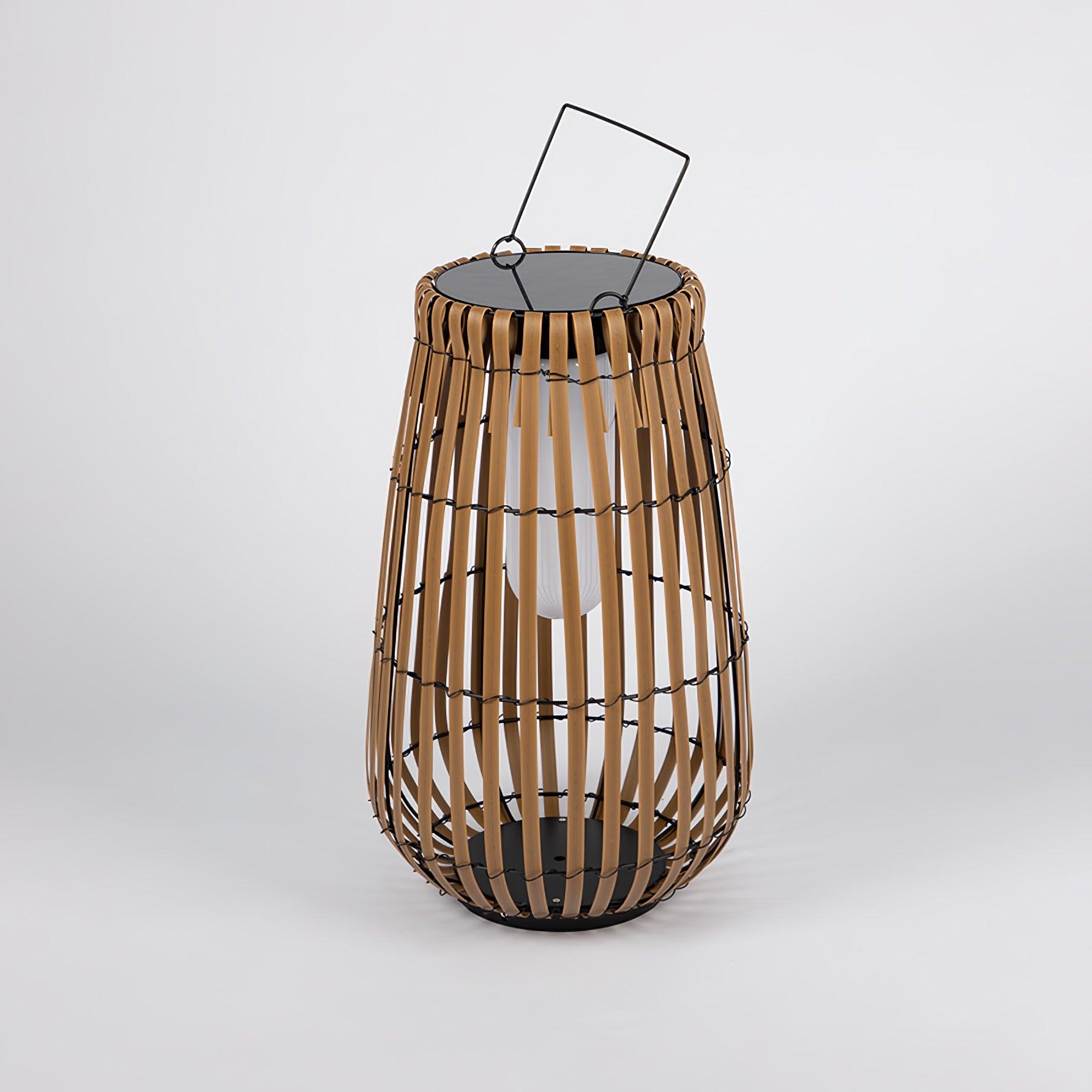 Veshael Tropic Braid Lantern Outdoor Lamp-Neutral Decor