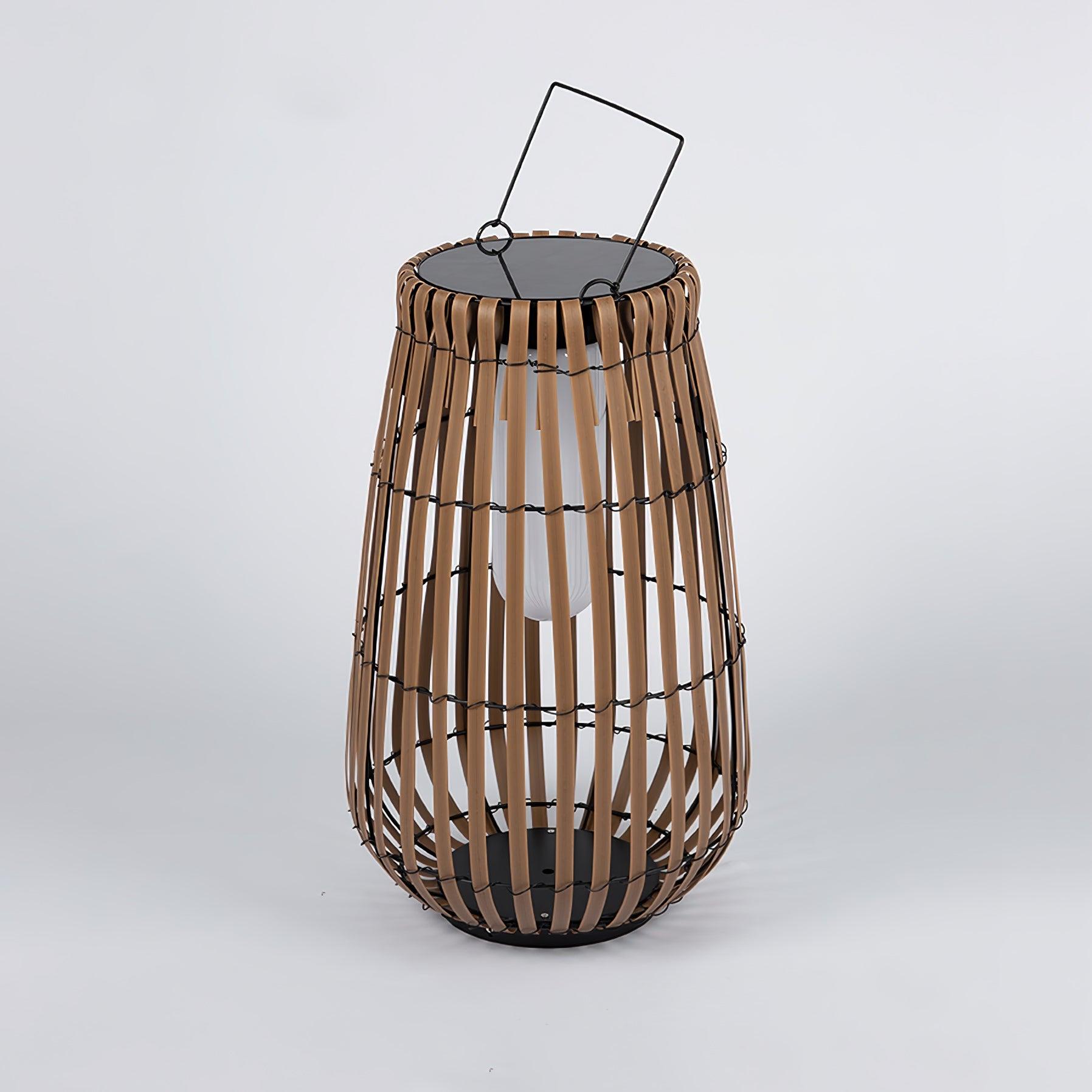 Veshael Tropic Braid Lantern Outdoor Lamp-Neutral Decor