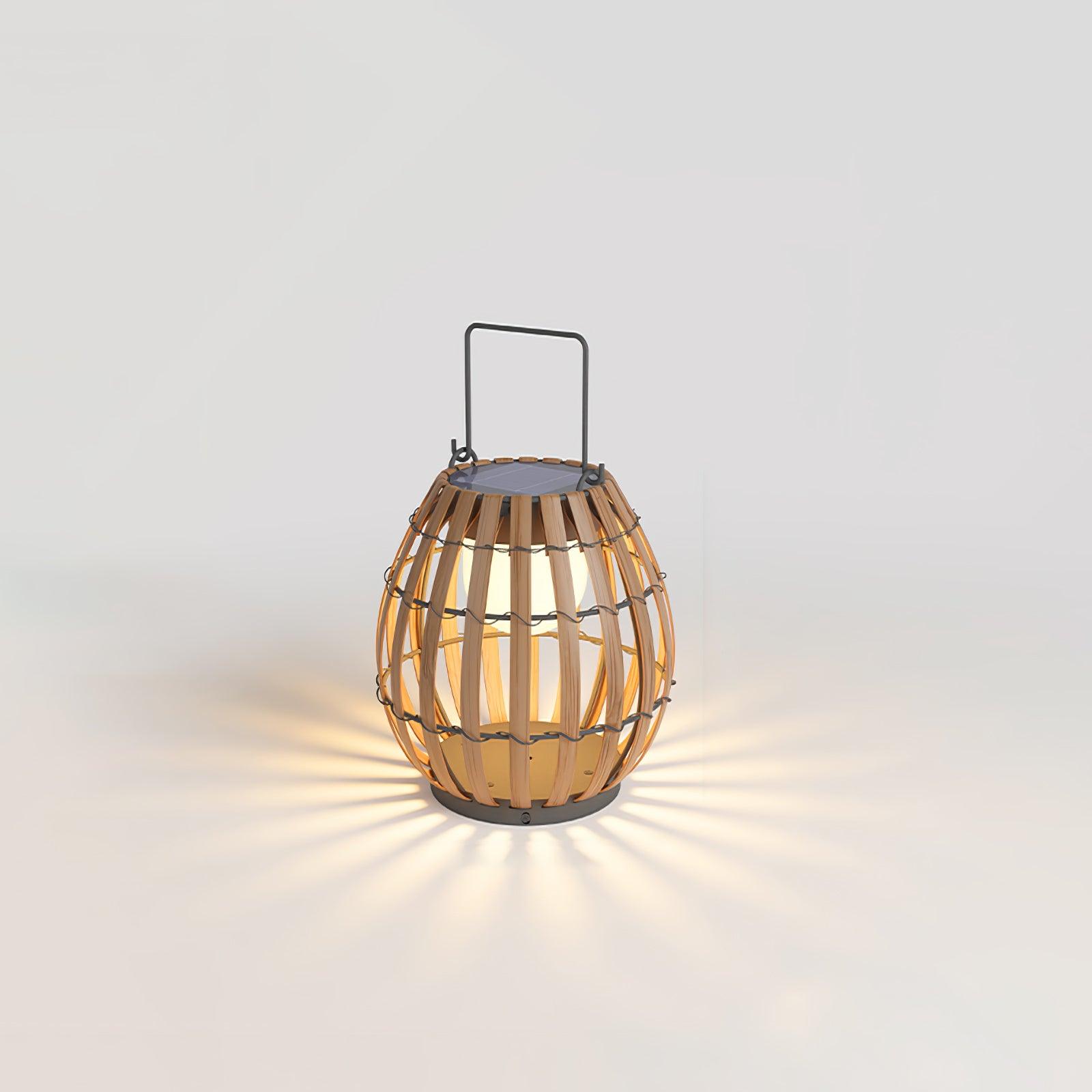 Veshael Tropic Braid Lantern Outdoor Lamp-Neutral Decor