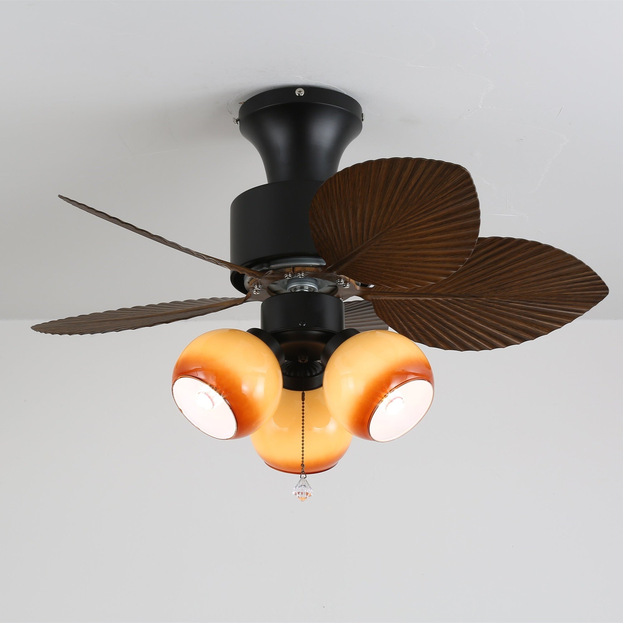 Marvella Vintage Wood Ceiling Fan Light-Neutral Decor