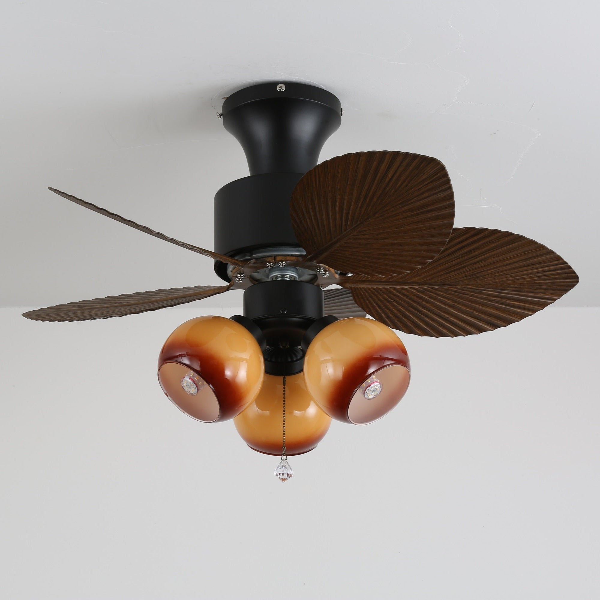 Marvella Vintage Wood Ceiling Fan Light-Neutral Decor