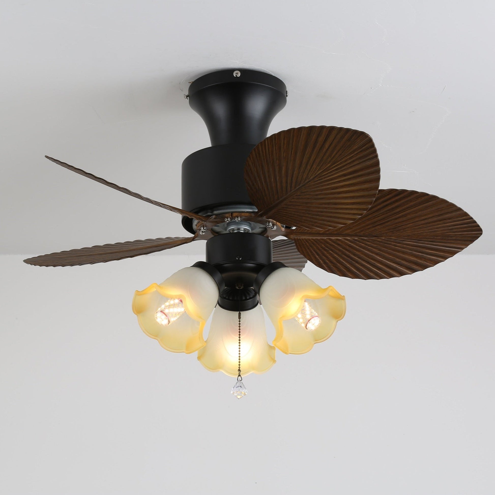 Marvella Vintage Wood Ceiling Fan Light-Neutral Decor