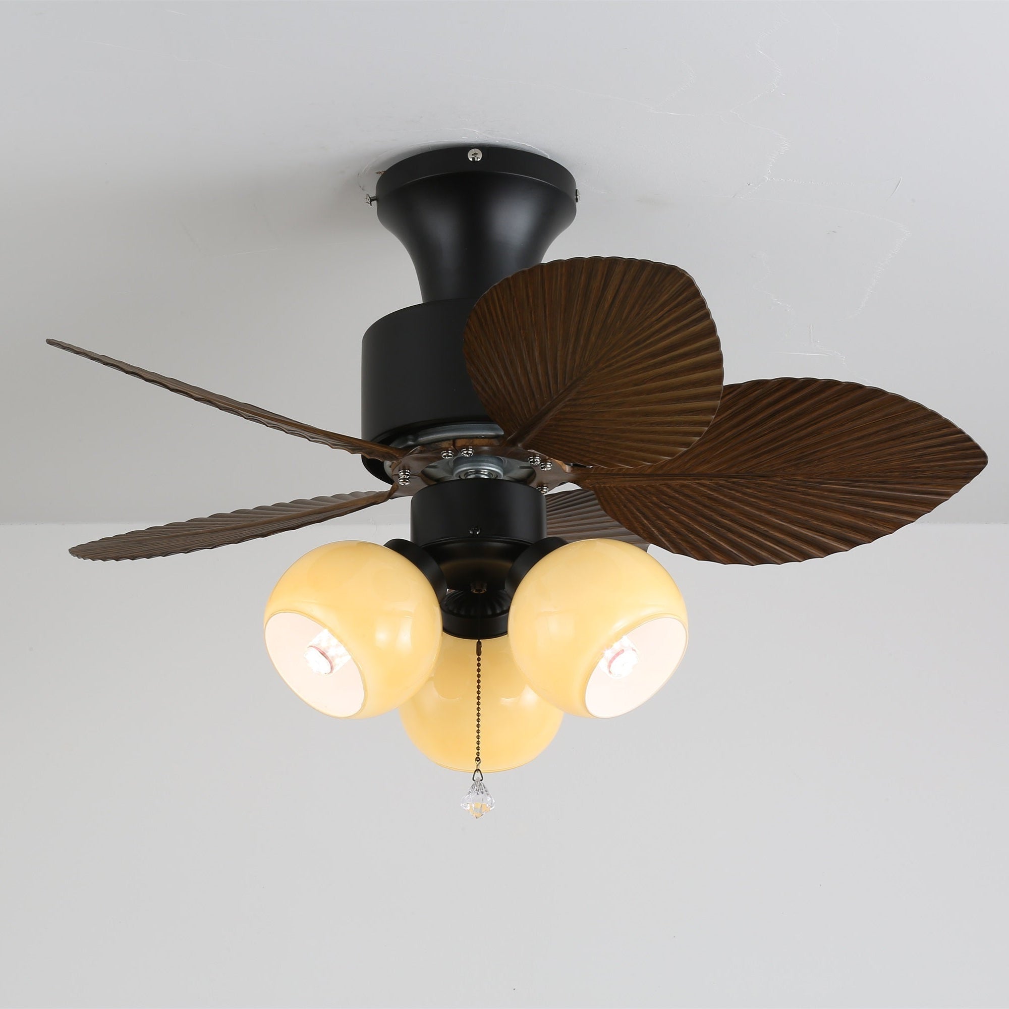 Marvella Vintage Wood Ceiling Fan Light-Neutral Decor