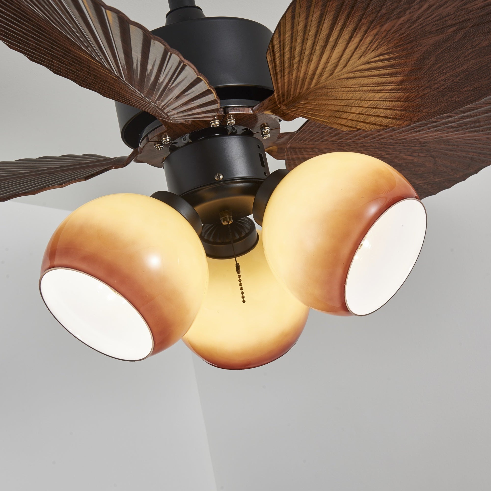 Corvella Vintage Wood Ceiling Fan Light-Neutral Decor
