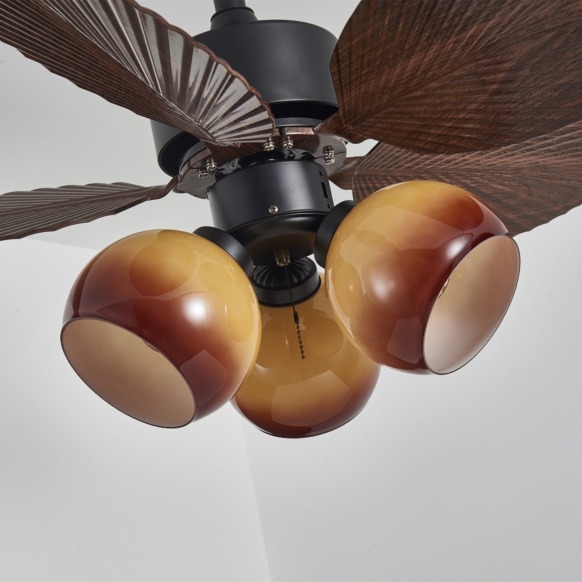 Corvella Vintage Wood Ceiling Fan Light-Neutral Decor