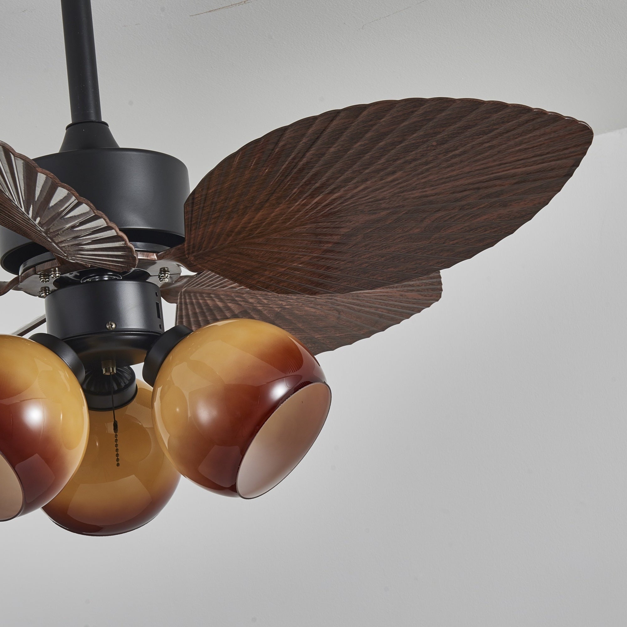 Corvella Vintage Wood Ceiling Fan Light-Neutral Decor