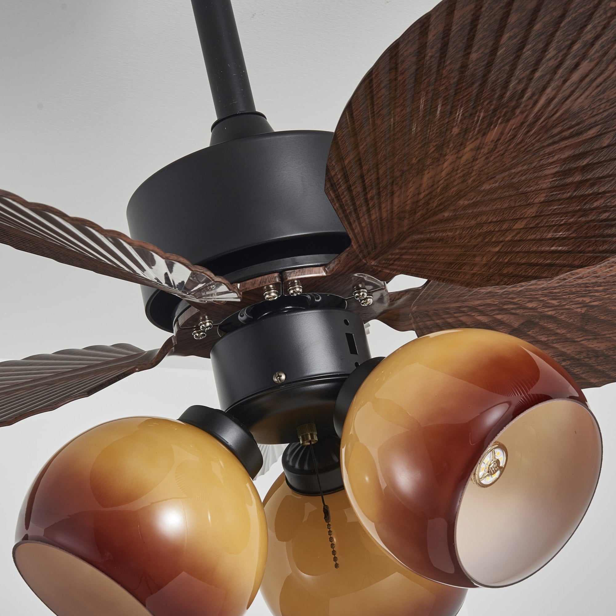 Corvella Vintage Wood Ceiling Fan Light-Neutral Decor