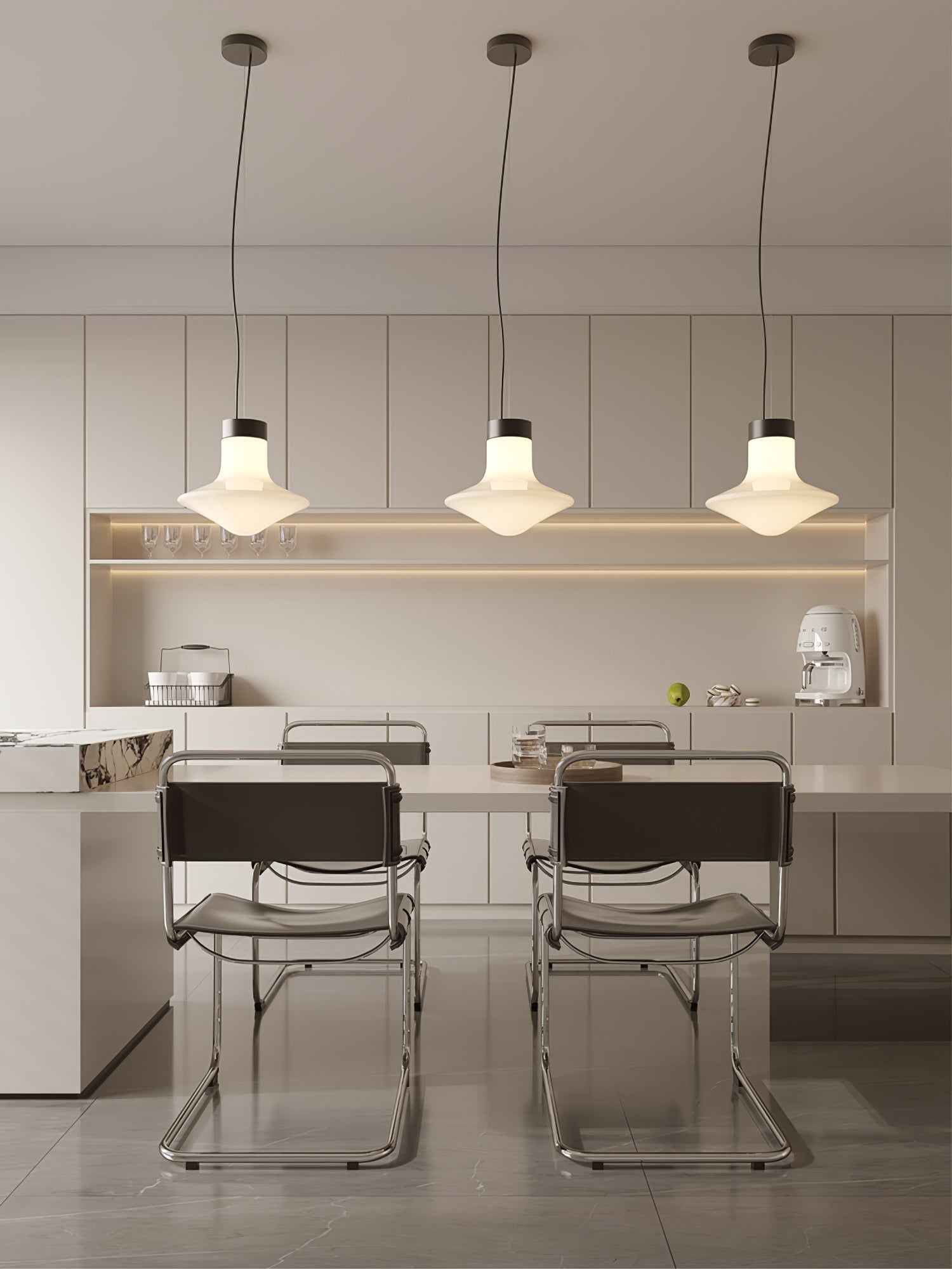 Esoleth Premium Nordic Art Glass Pendant Lamp-Neutral Decor