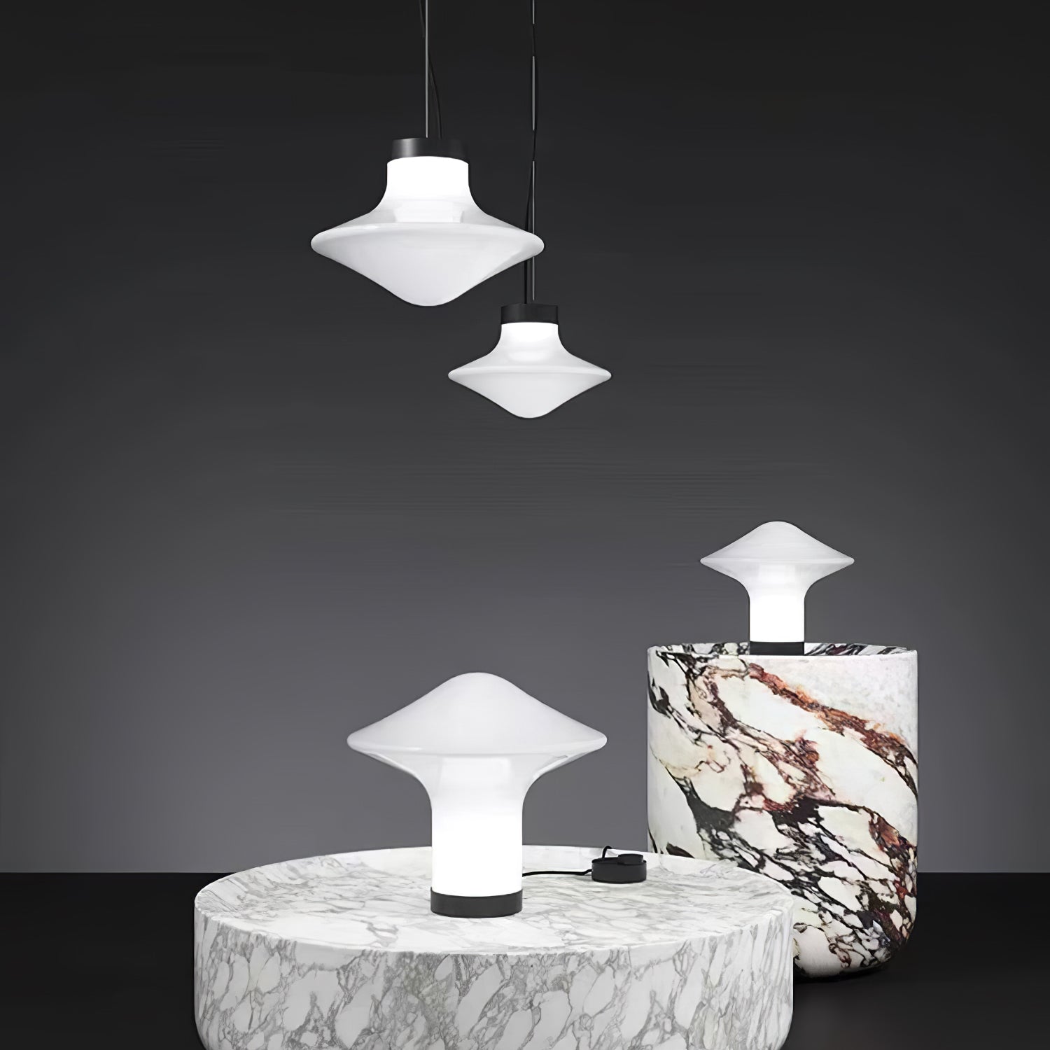 Esoleth Premium Nordic Art Glass Pendant Lamp-Neutral Decor