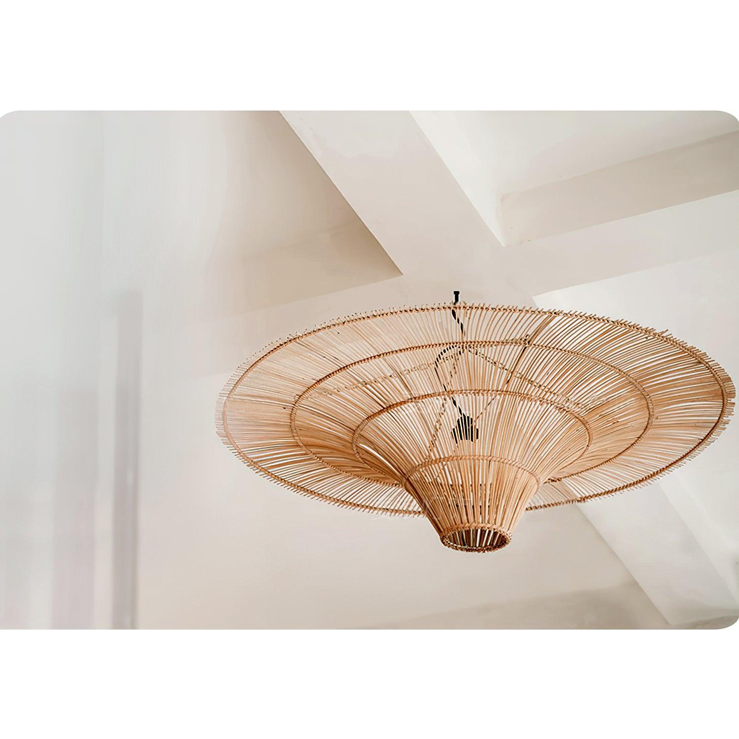 Lustra Chandelier Rattan Natural-Neutral Decor
