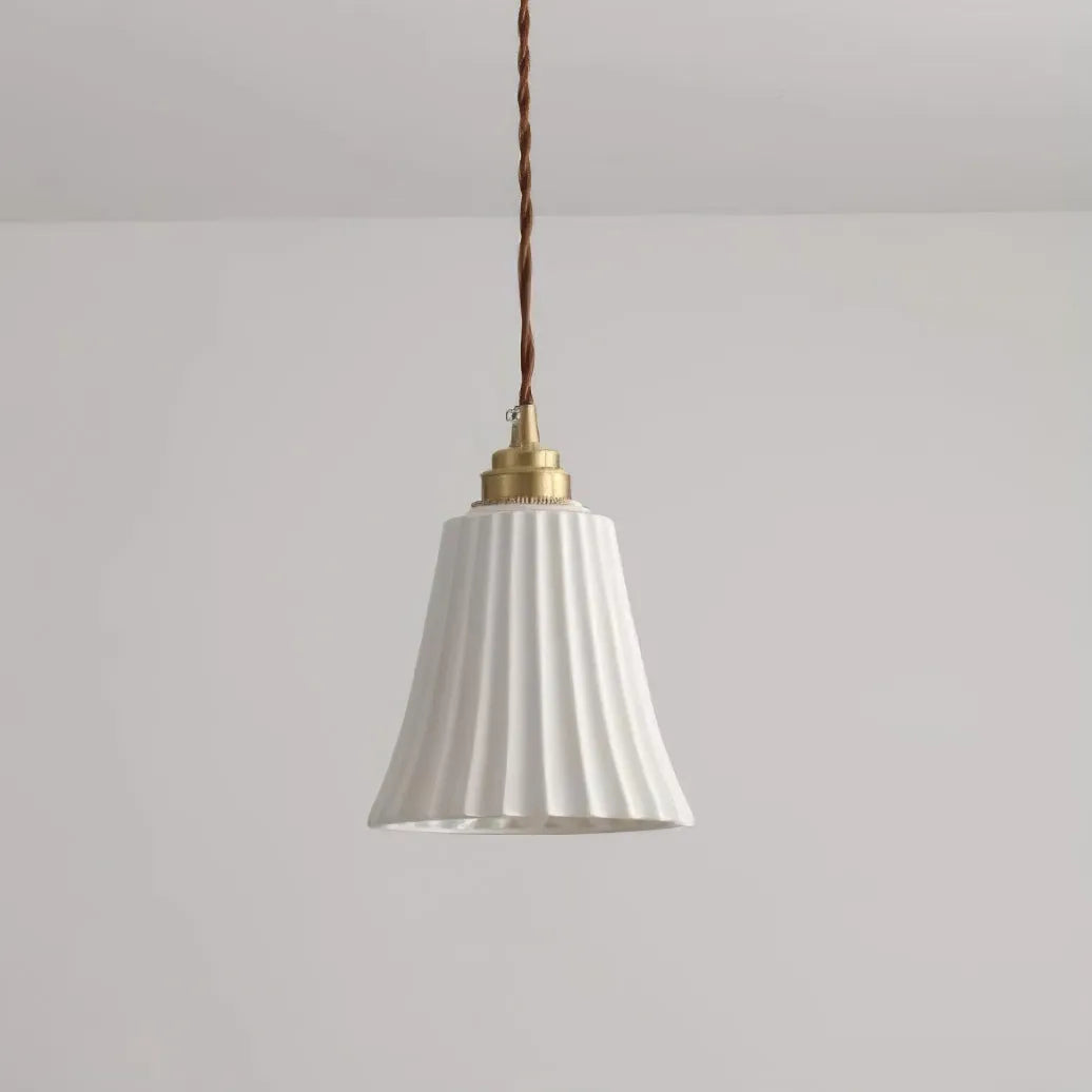 Arisha Trumpet Ceramic Pendant Light - Neutral Decor