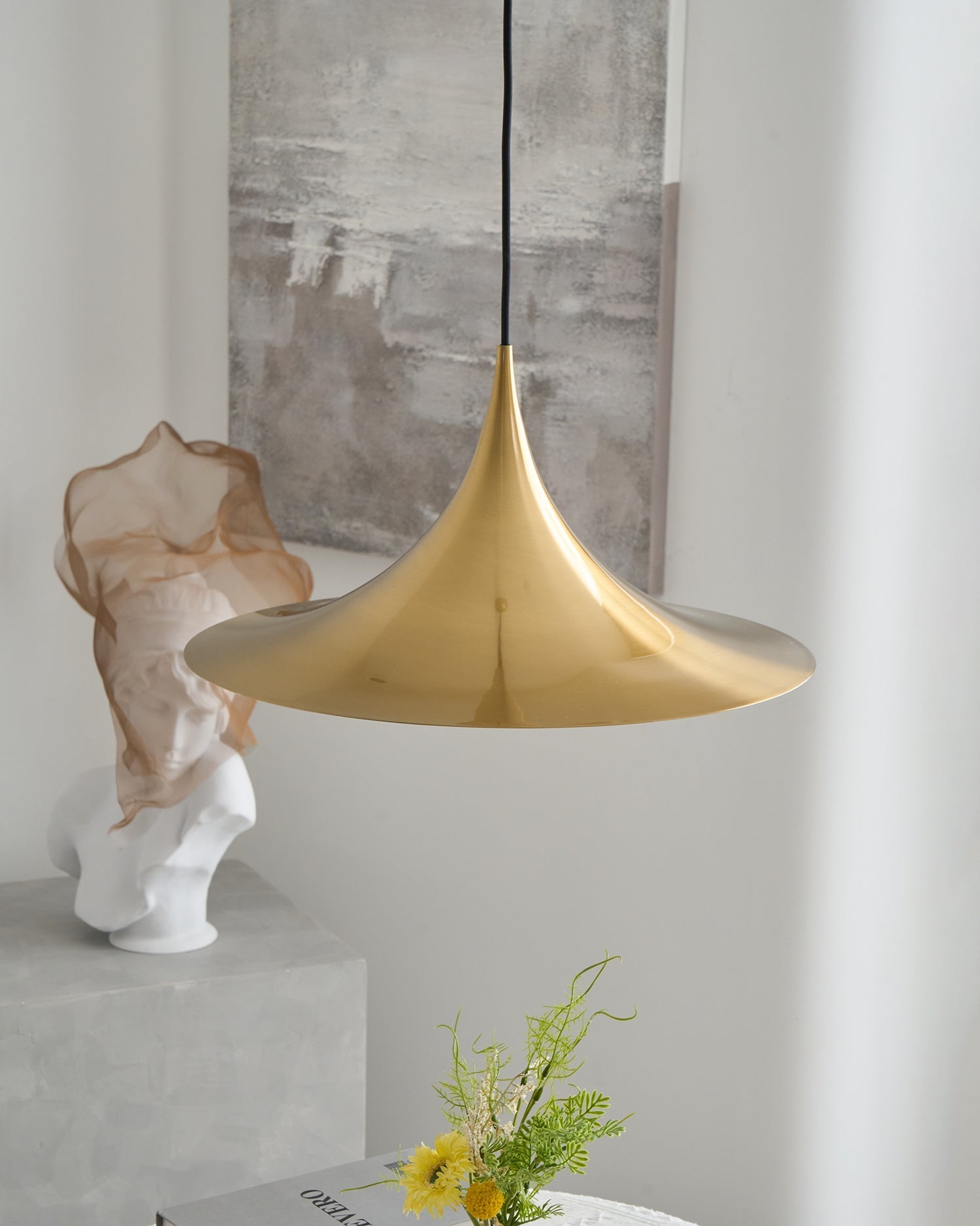 Nirixy Steel Sculptural Pendant Light-Neutral Decor