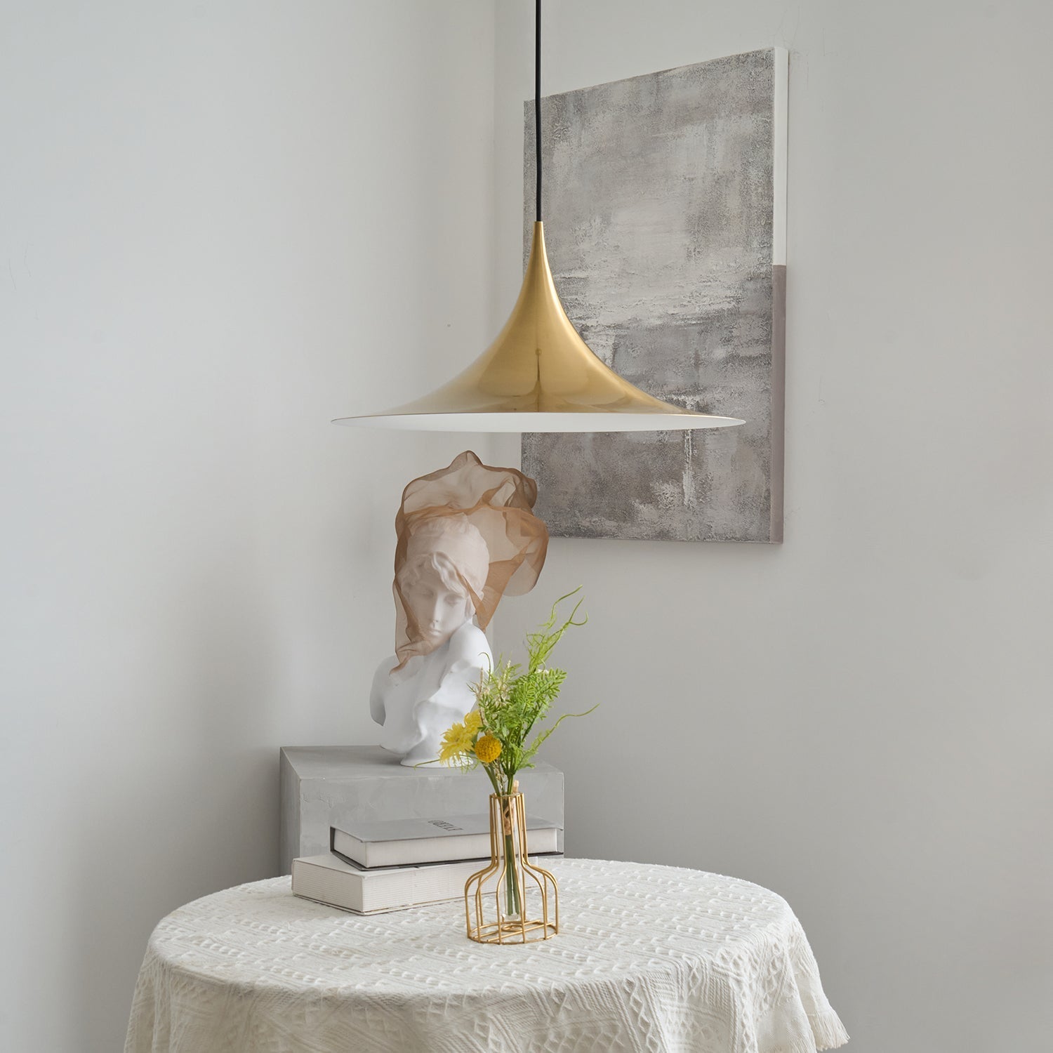 Nirixy Steel Sculptural Pendant Light-Neutral Decor