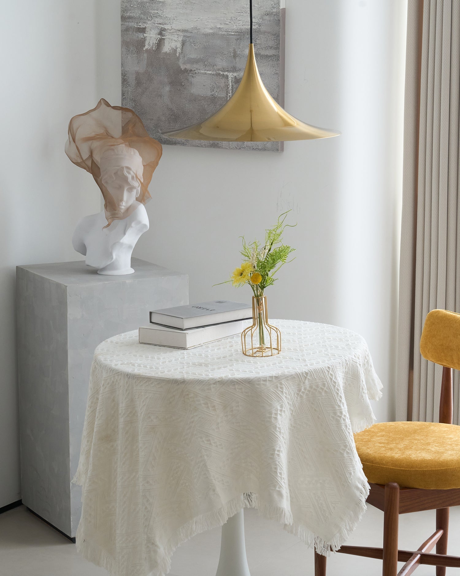 Nirixy Steel Sculptural Pendant Light-Neutral Decor