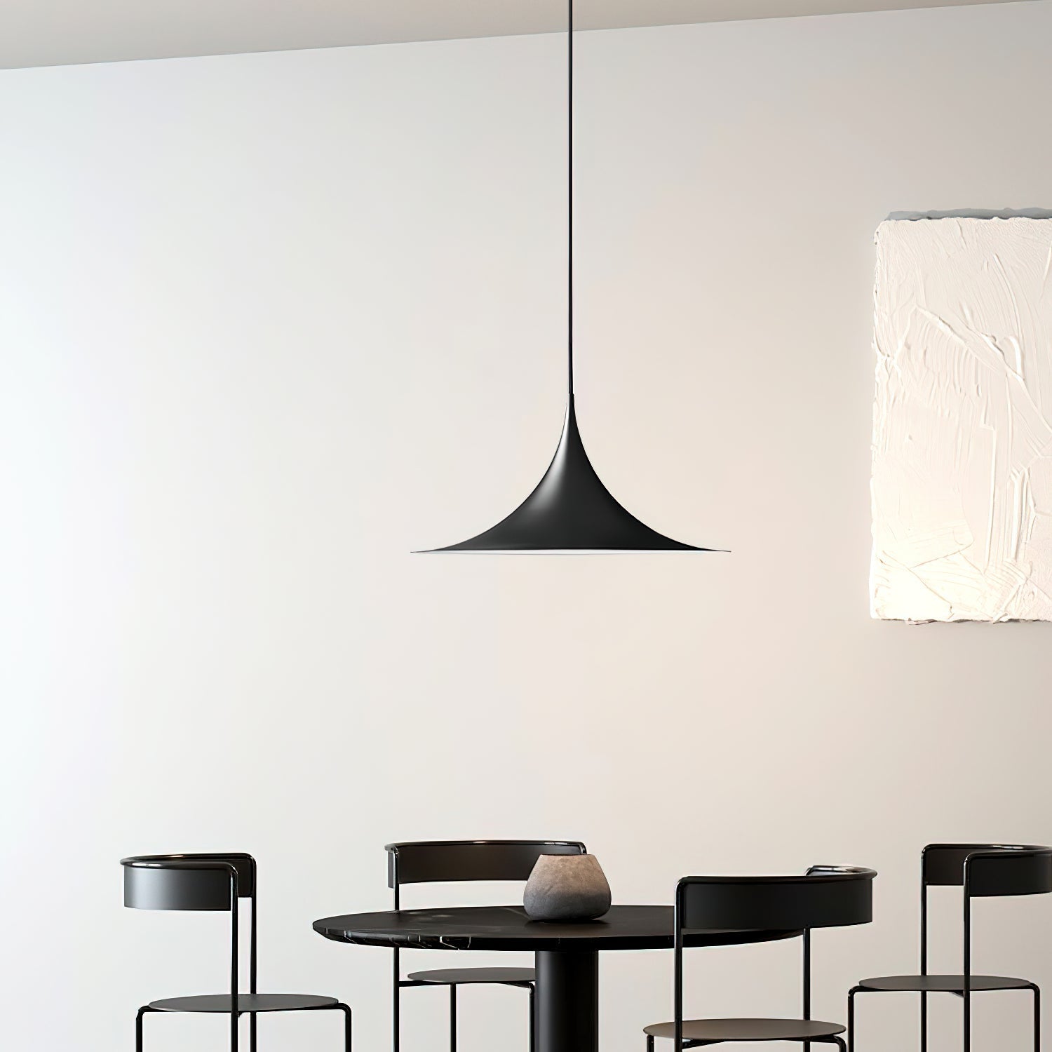 Viro Pendant Lamp Slim Neck and Wide Flare Contemporary Dining-Neutral Decor