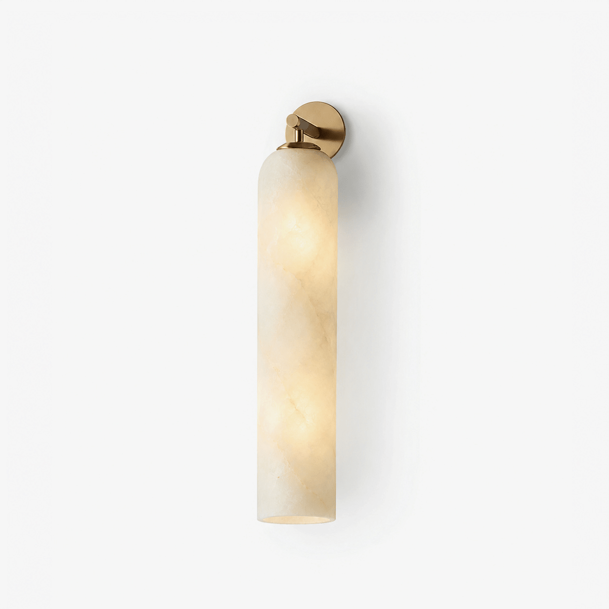 Tube Alabaster Wall Sconce-Neutral Decor