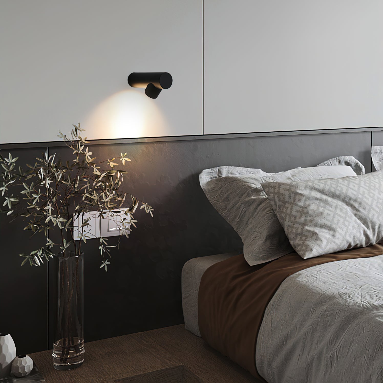 Pipeline Modern Minimalist Tube Sconce Wall lamp-Neutral Decor