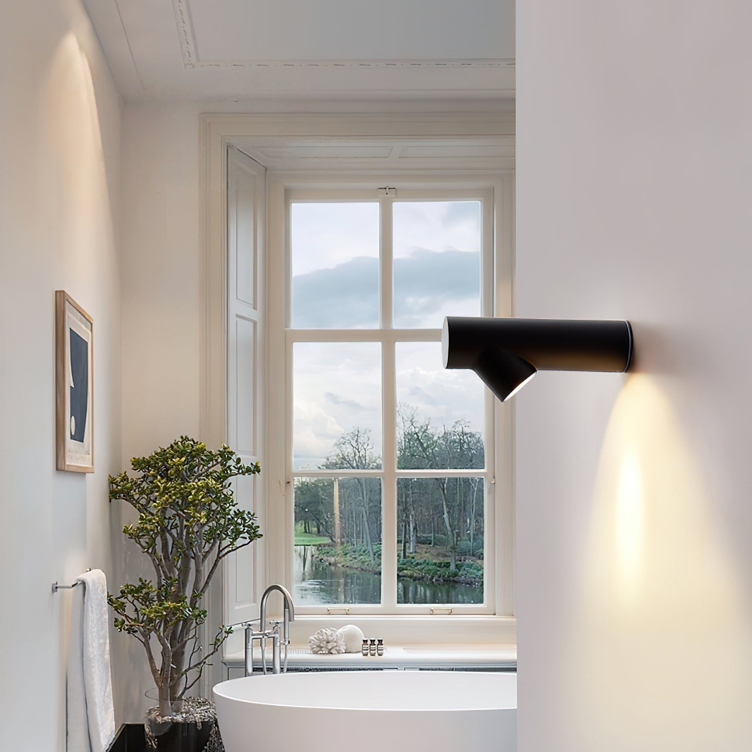 Pipeline Modern Minimalist Tube Sconce Wall lamp-Neutral Decor