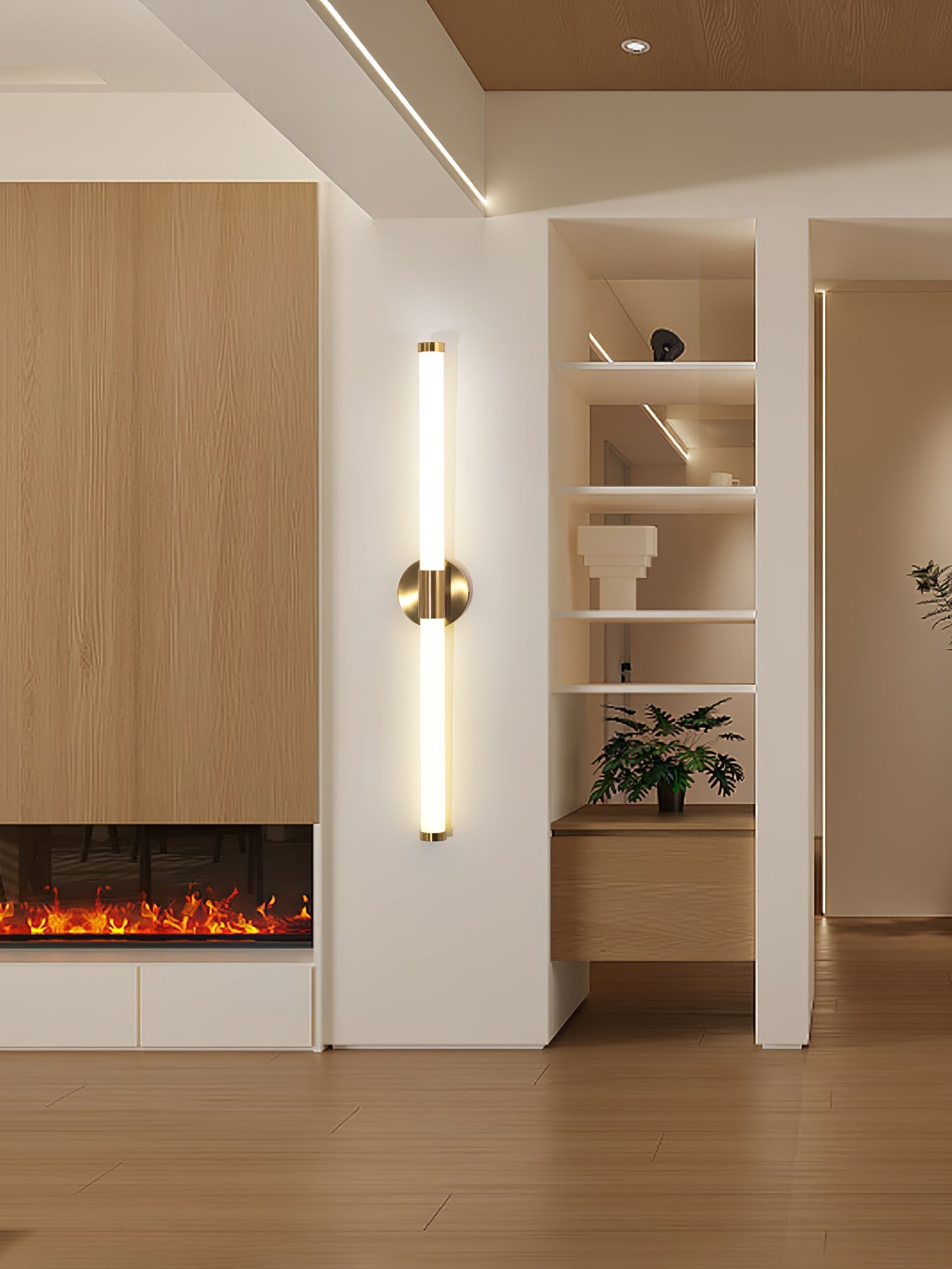 Cecarir Art Tubo Linear LED Wall Lamp-Neutral Decor