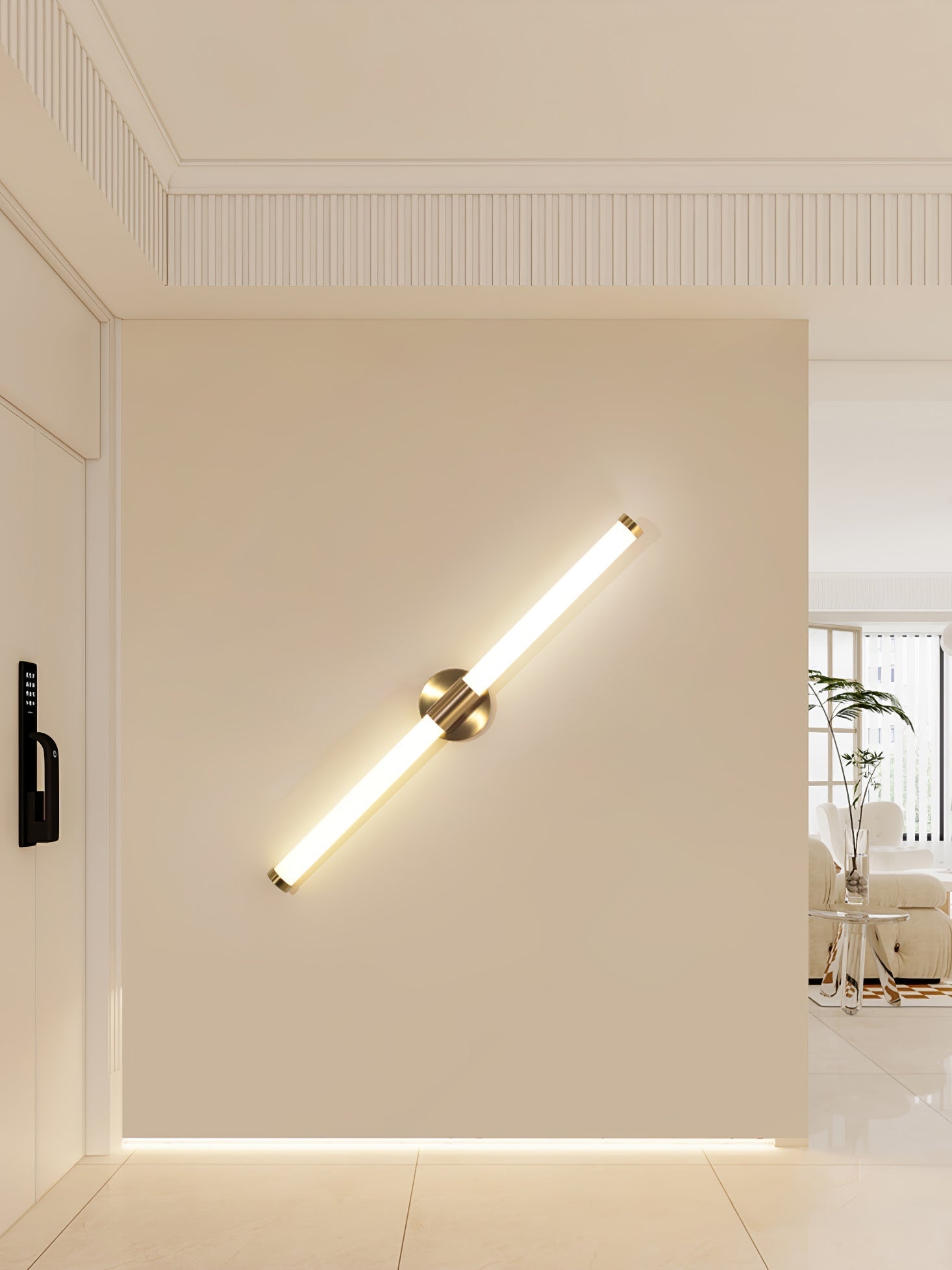 Cecarir Art Tubo Linear LED Wall Lamp-Neutral Decor