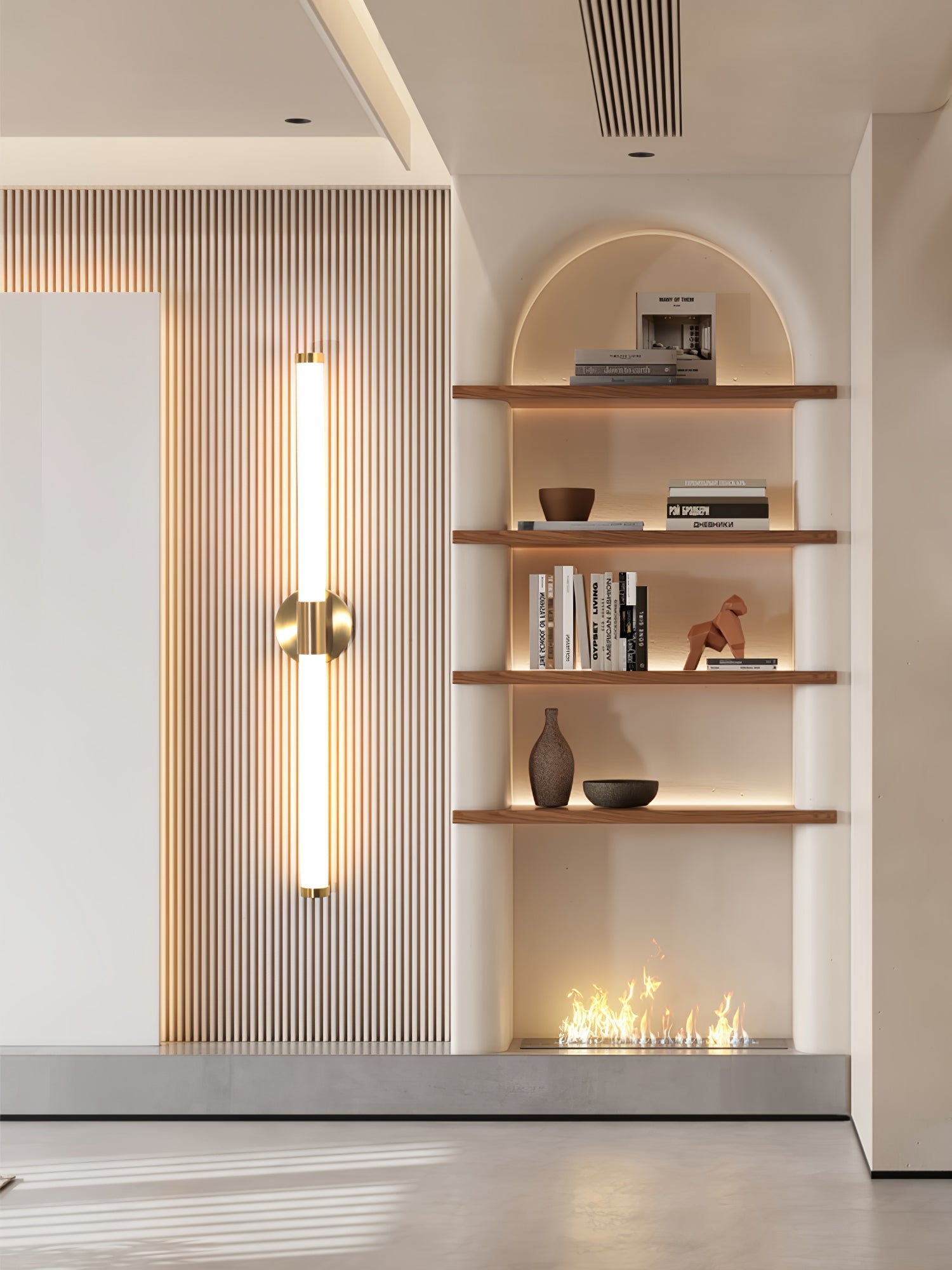 Cecarir Art Tubo Linear LED Wall Lamp-Neutral Decor