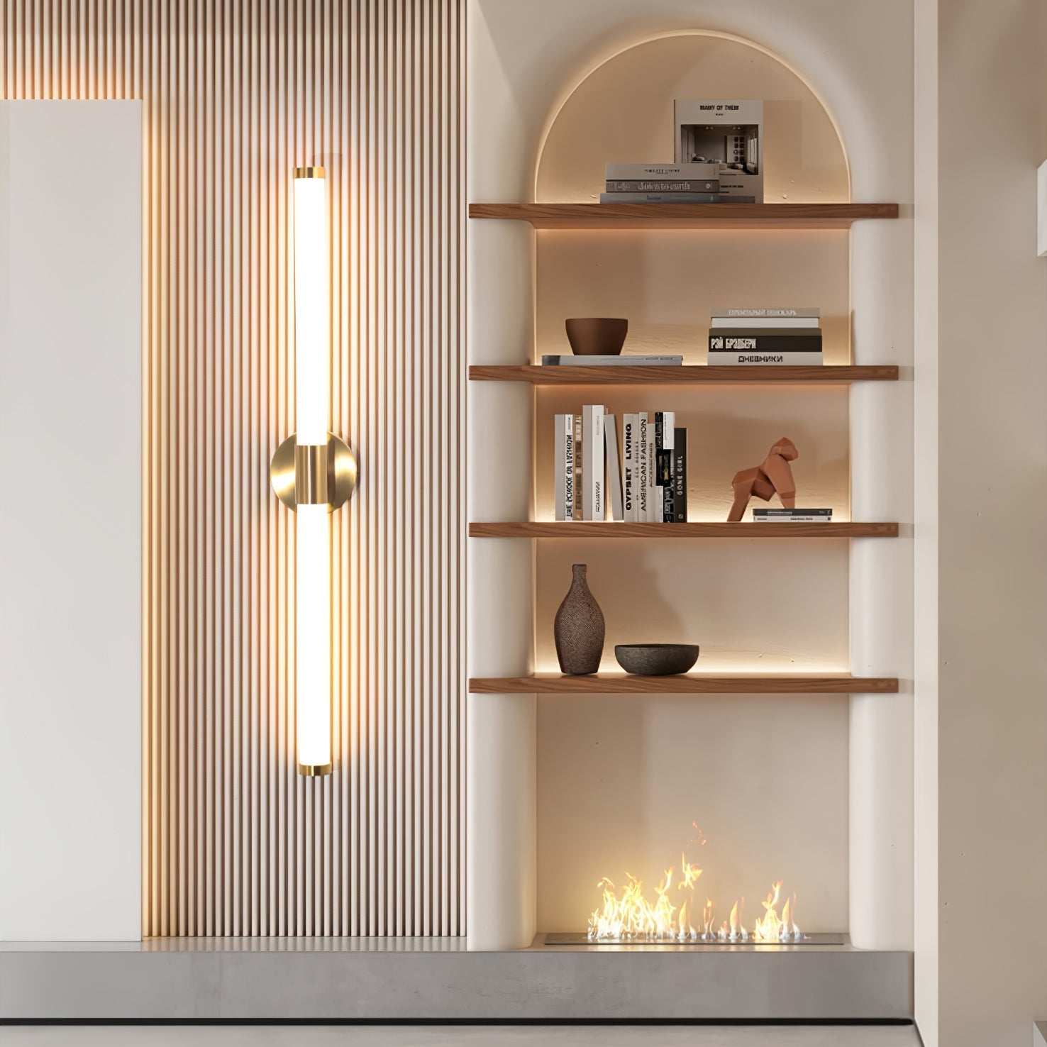 Cecarir Art Tubo Linear LED Wall Lamp-Neutral Decor