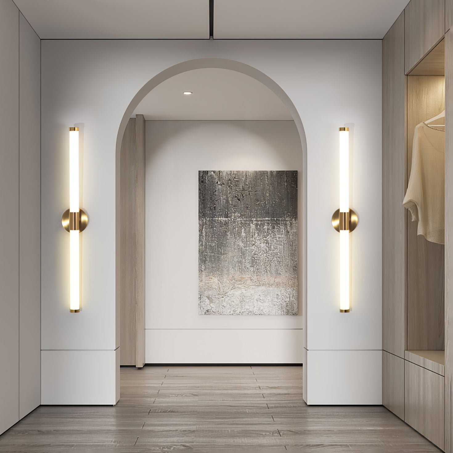Cecarir Art Tubo Linear LED Wall Lamp-Neutral Decor