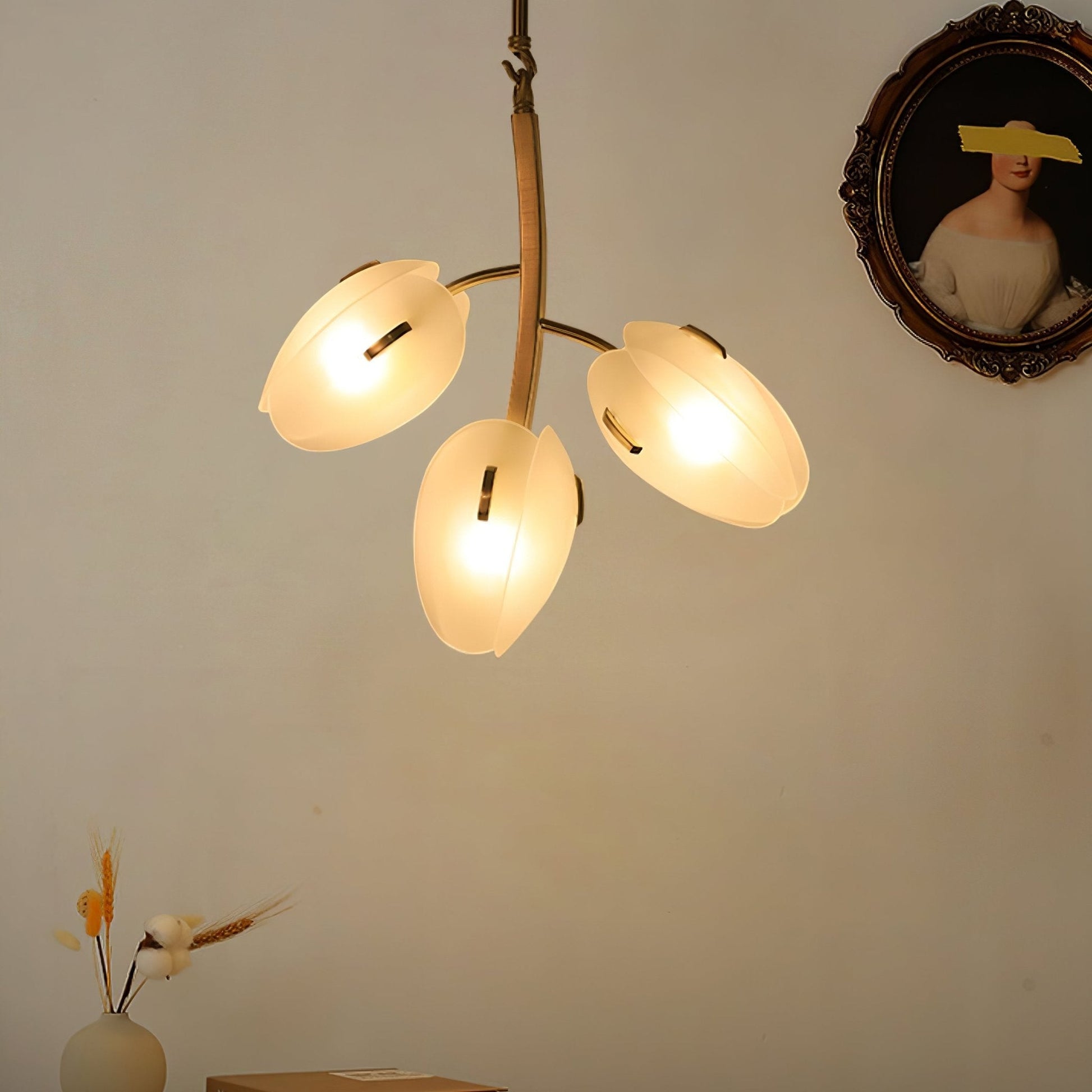Blossom Contemporary Glass Chandelier-Neutral Decor