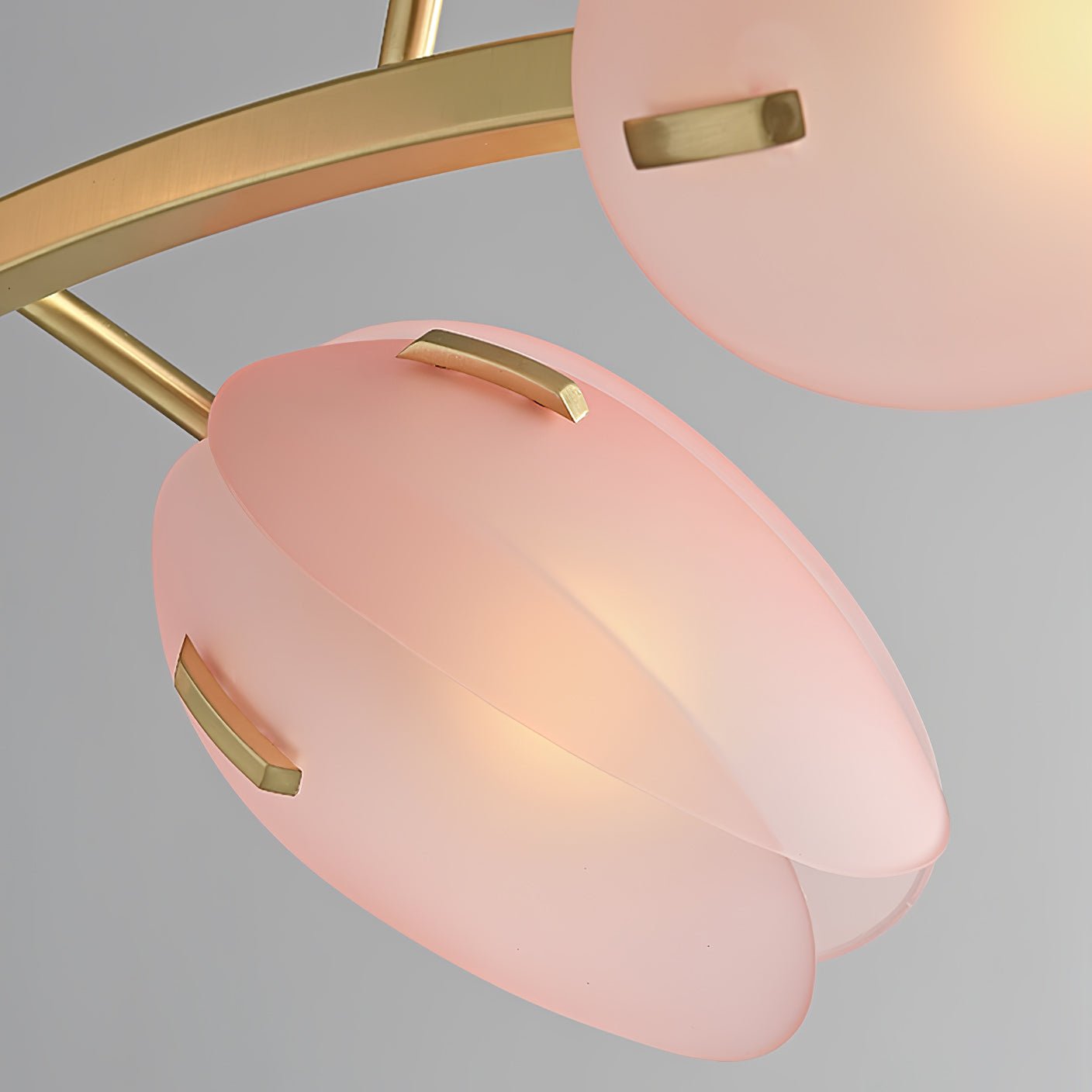 Blossom Contemporary Glass Chandelier-Neutral Decor