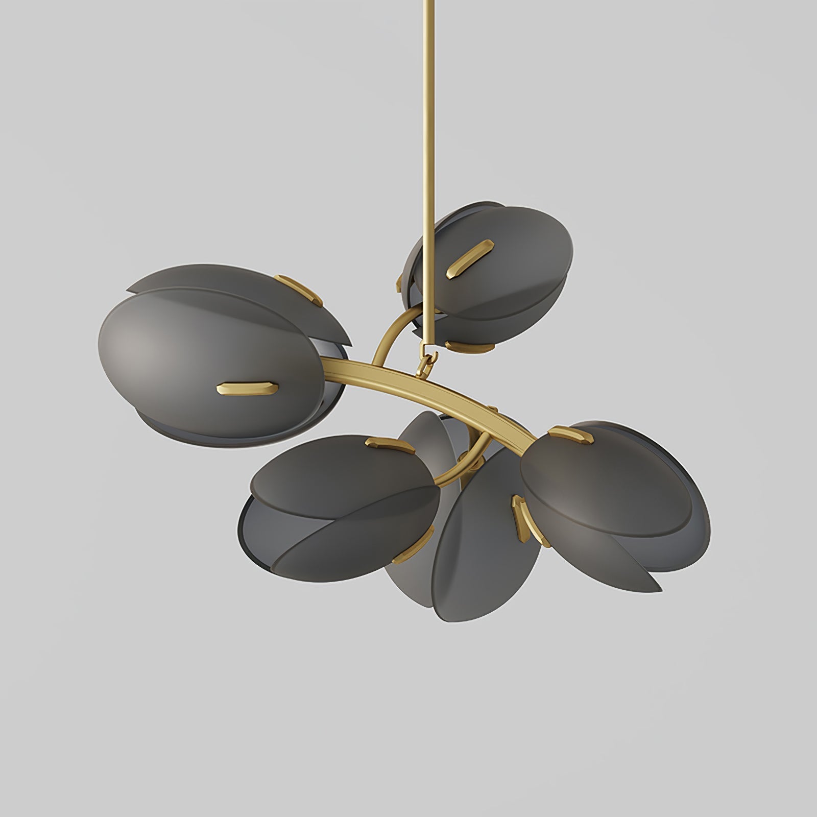 Blossom Contemporary Glass Chandelier-Neutral Decor