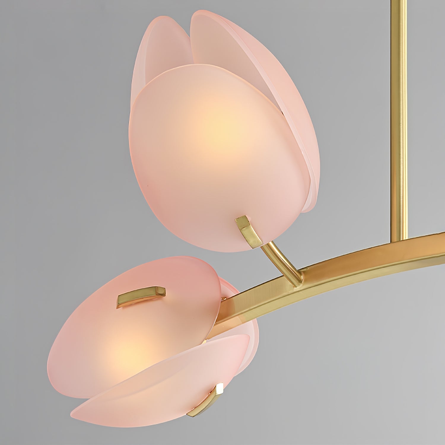 Blossom Contemporary Glass Chandelier-Neutral Decor