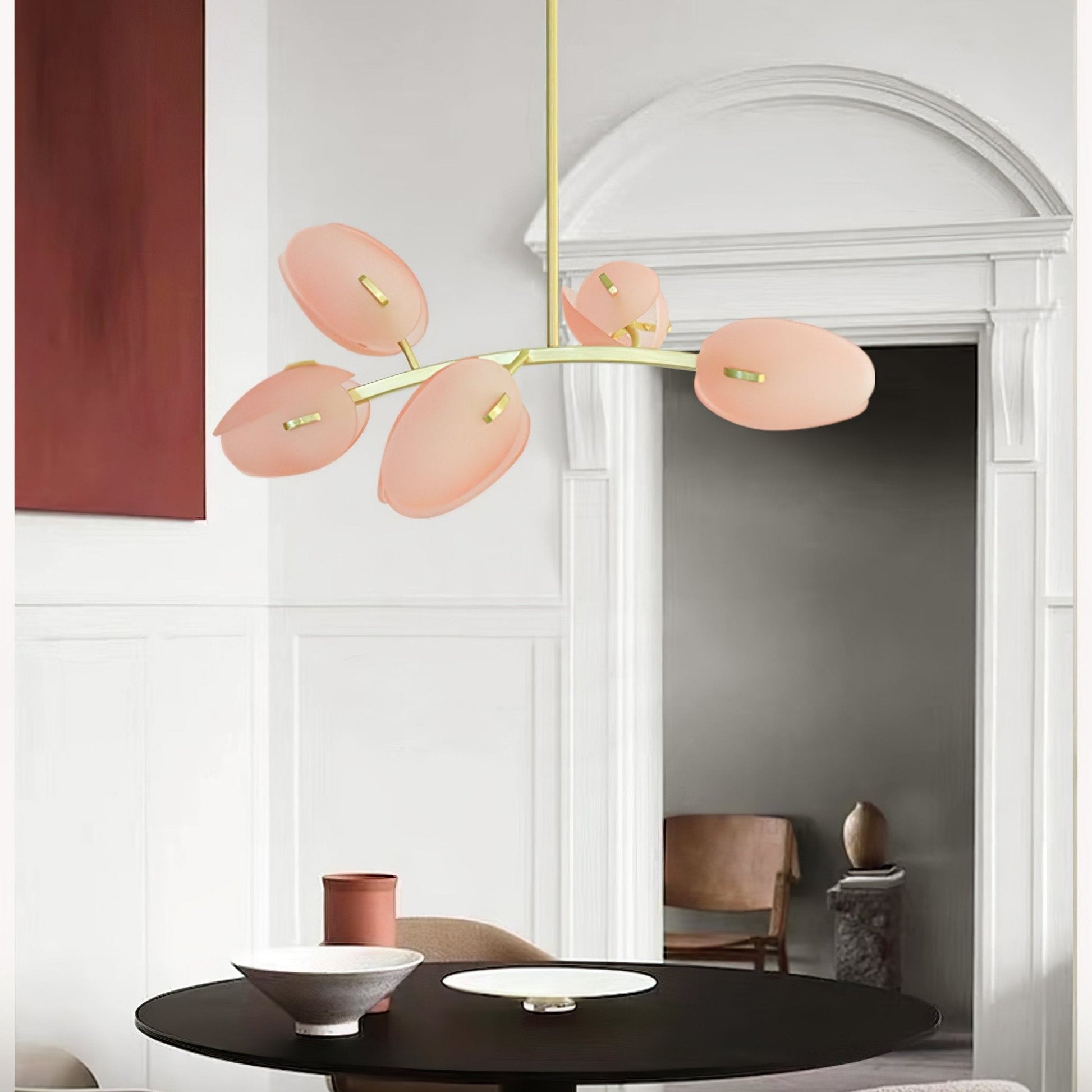 Blossom Contemporary Glass Chandelier-Neutral Decor