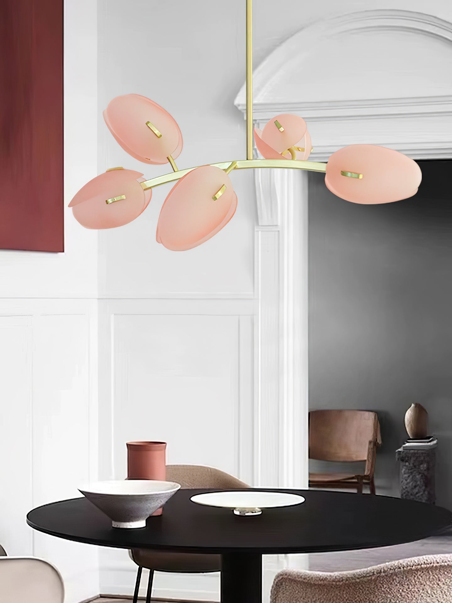 Blossom Contemporary Glass Chandelier-Neutral Decor