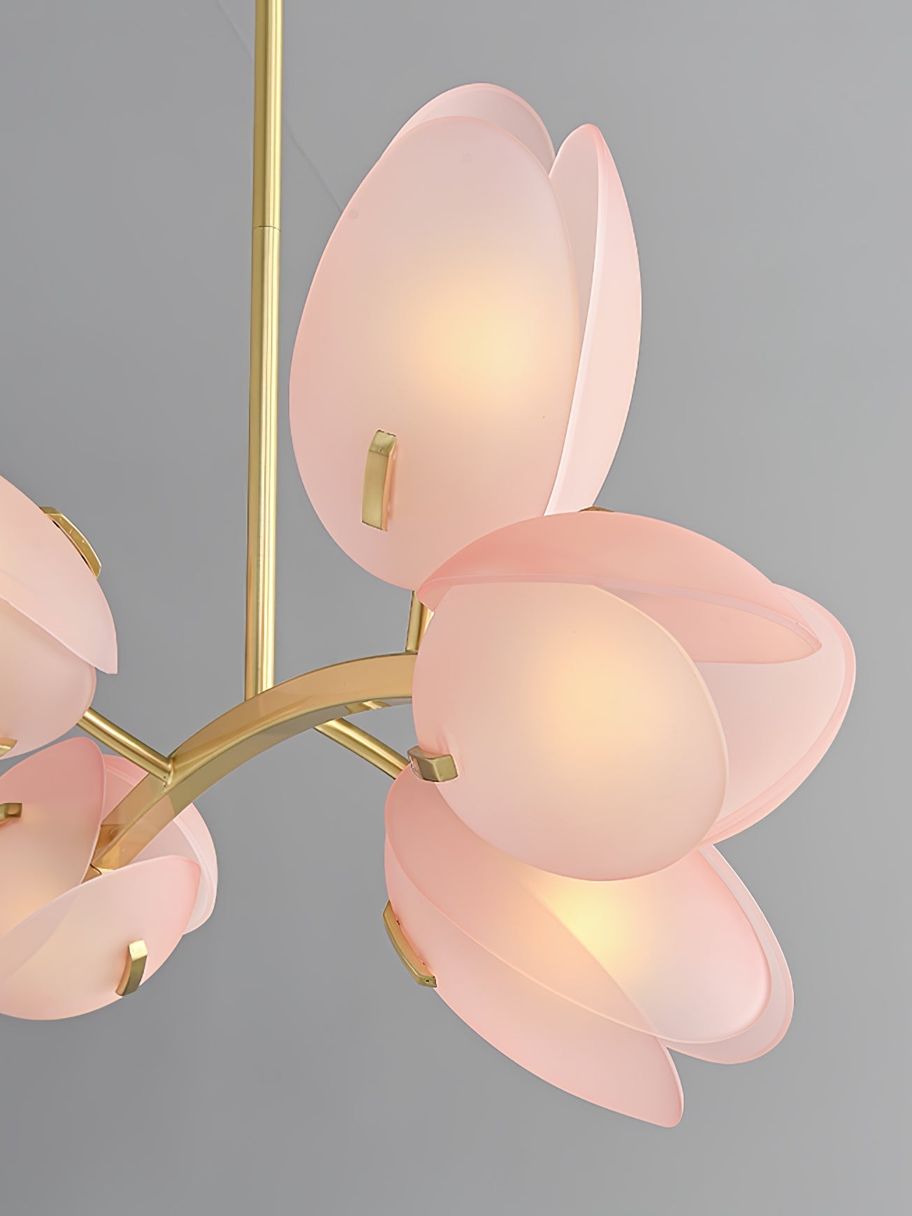 Blossom Contemporary Glass Chandelier-Neutral Decor