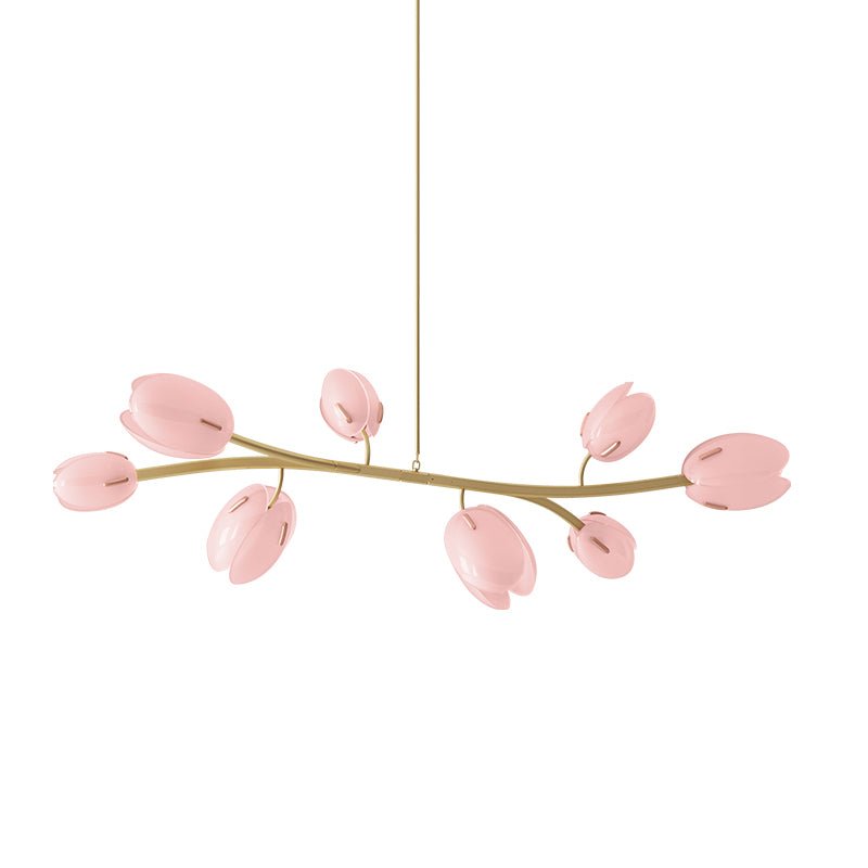 Blossom Contemporary Glass Chandelier-Neutral Decor