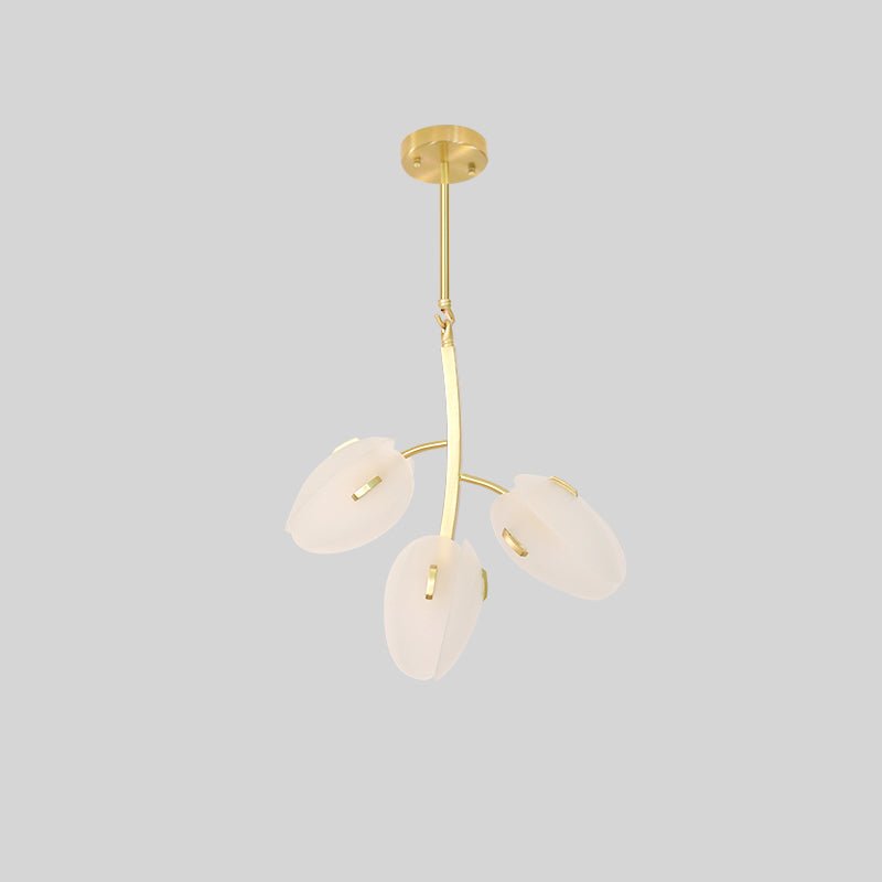 Blossom Contemporary Glass Chandelier-Neutral Decor