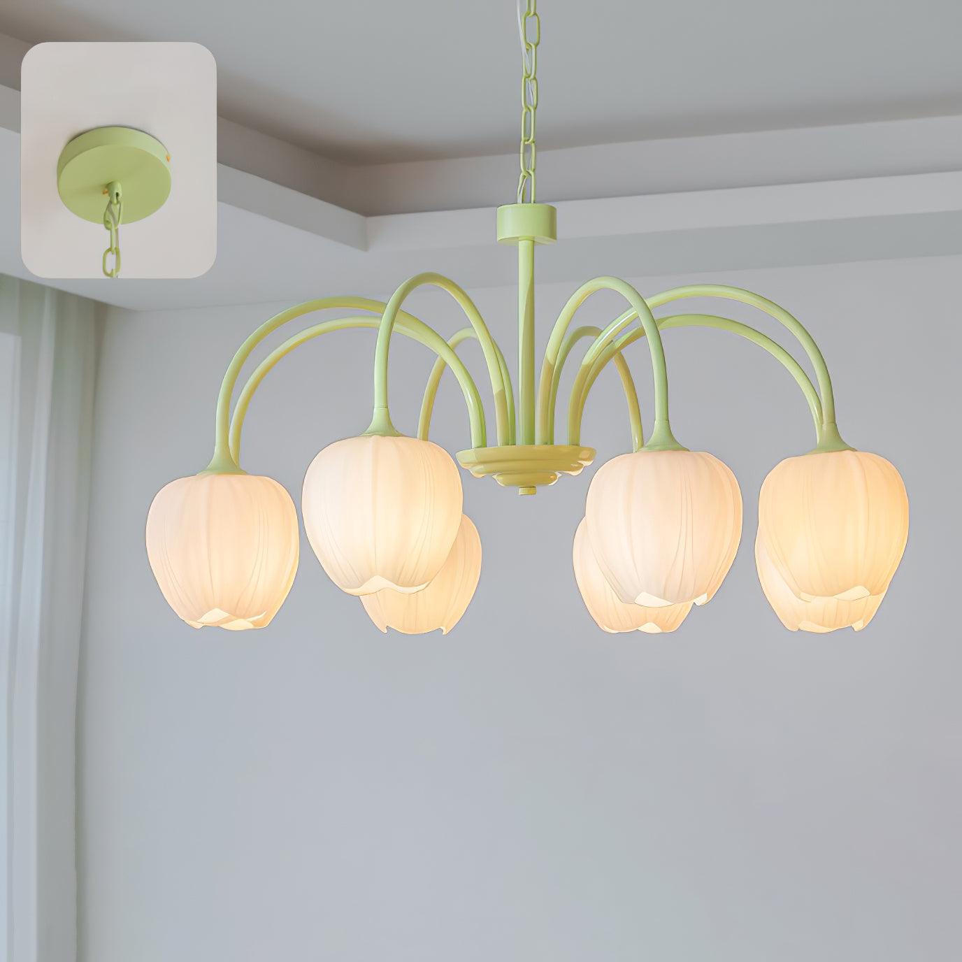 Tulip Fresh Chandeliers Glass