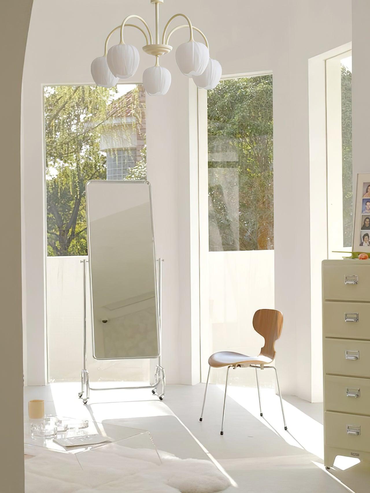 Lustra Chandelier Tulip Matcha Glass-Neutral Decor
