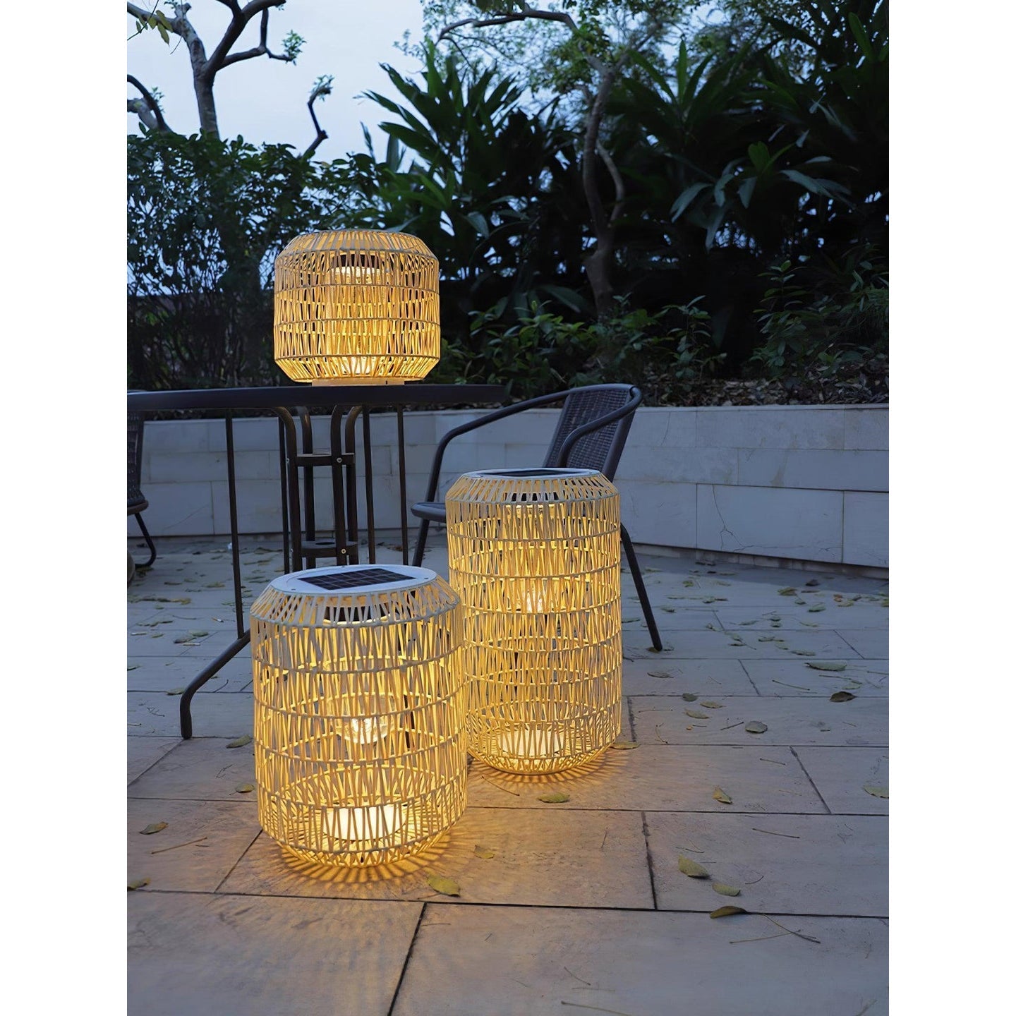 Tulum Lantern shown during the day as a decorative object.
