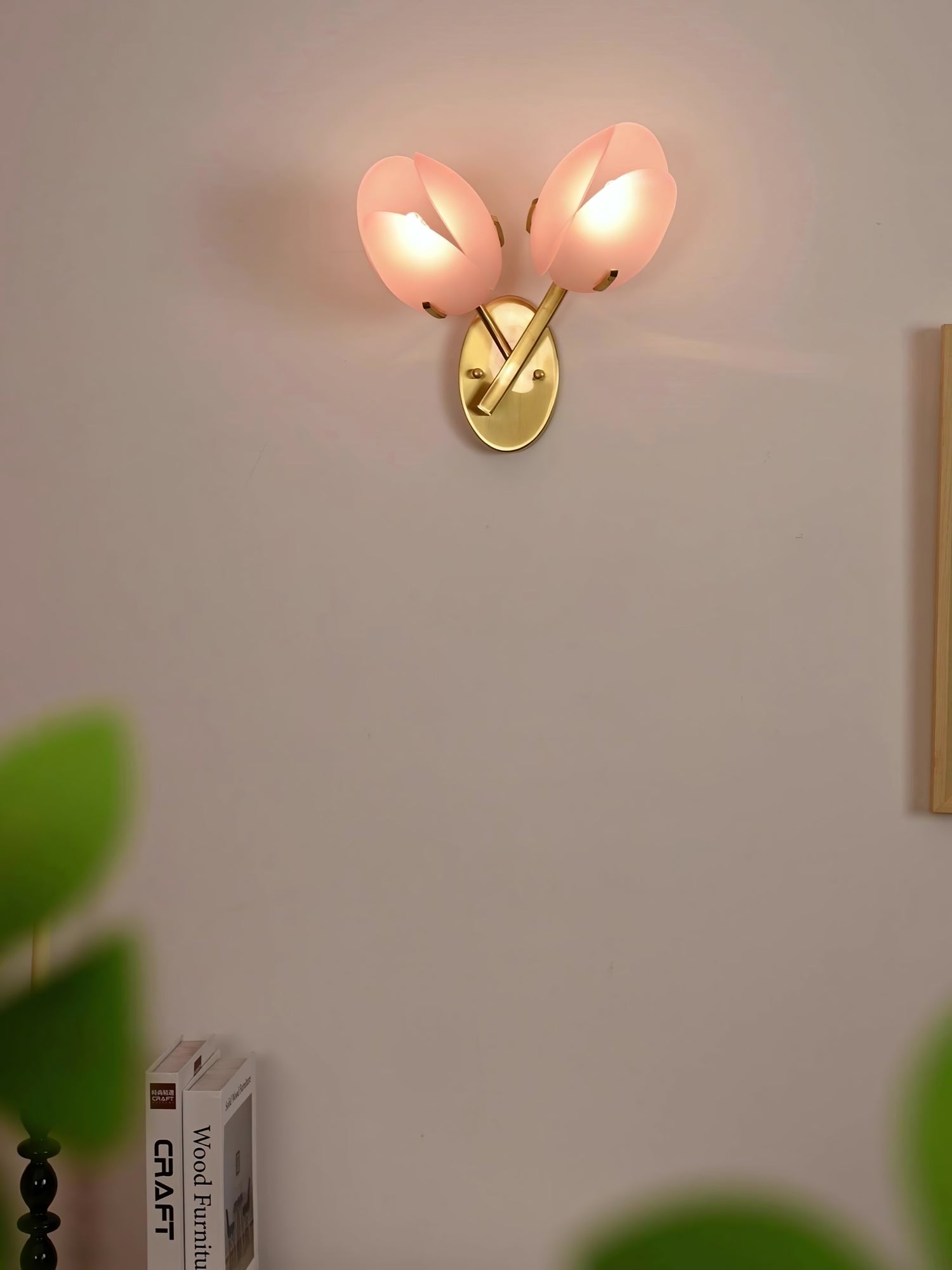 Jovell Nordic Art Bloom Glass Wall Light-Neutral Decor