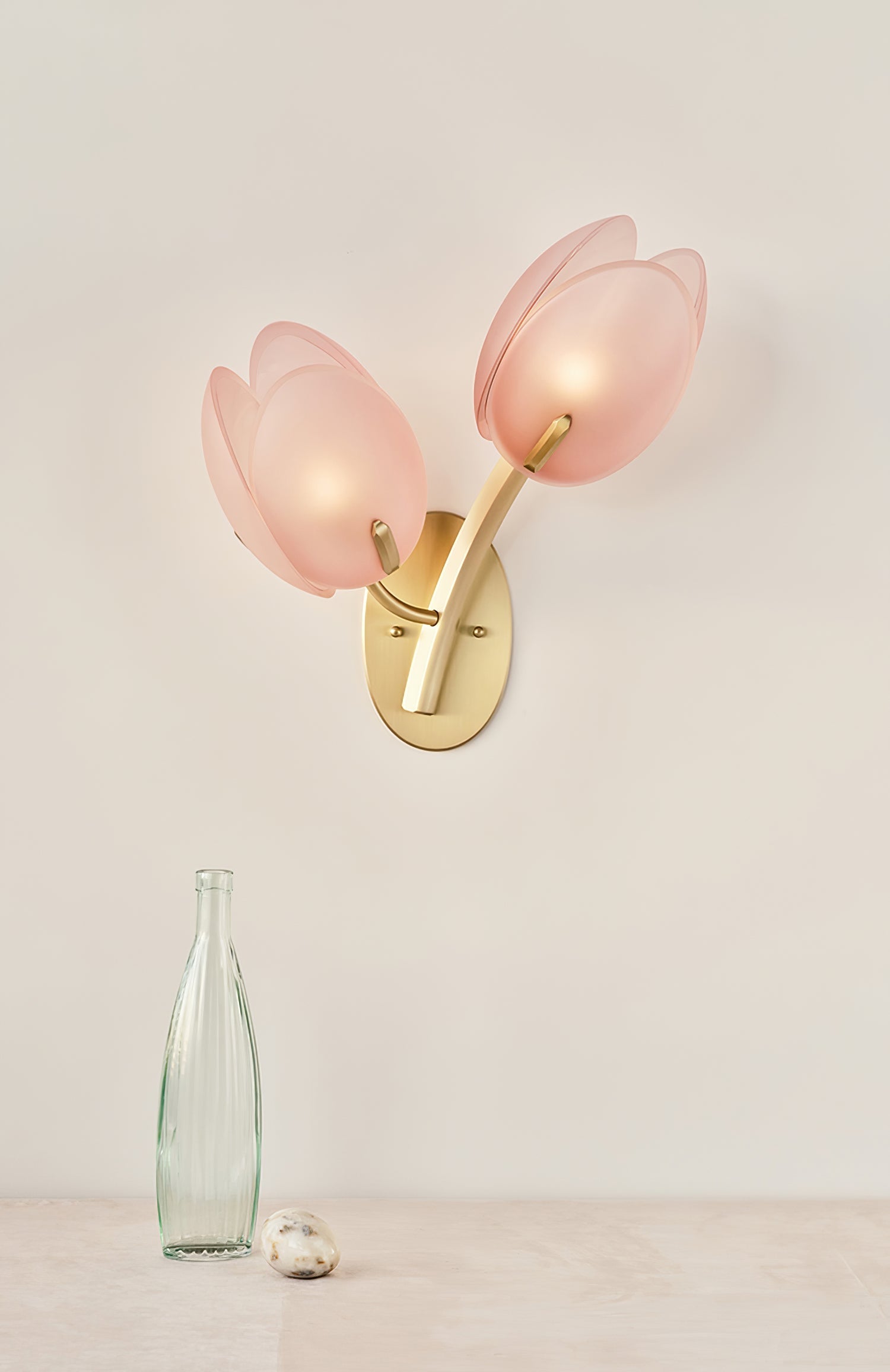 Jovell Nordic Art Bloom Glass Wall Light-Neutral Decor