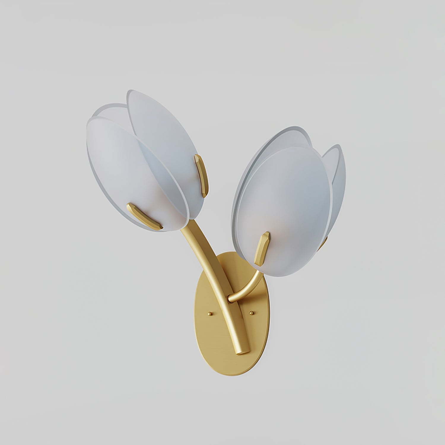 Jovell Nordic Art Bloom Glass Wall Light-Neutral Decor