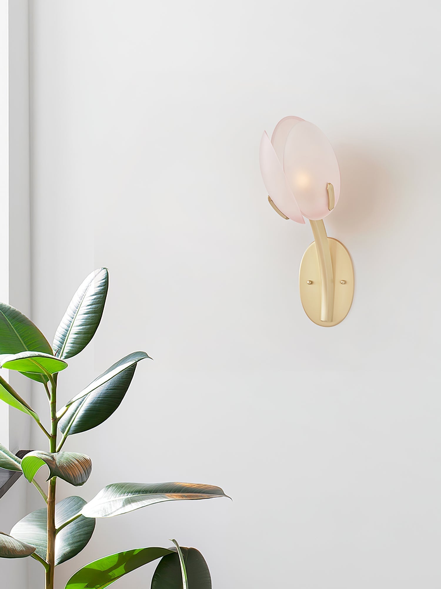 Jovell Nordic Art Bloom Glass Wall Light-Neutral Decor